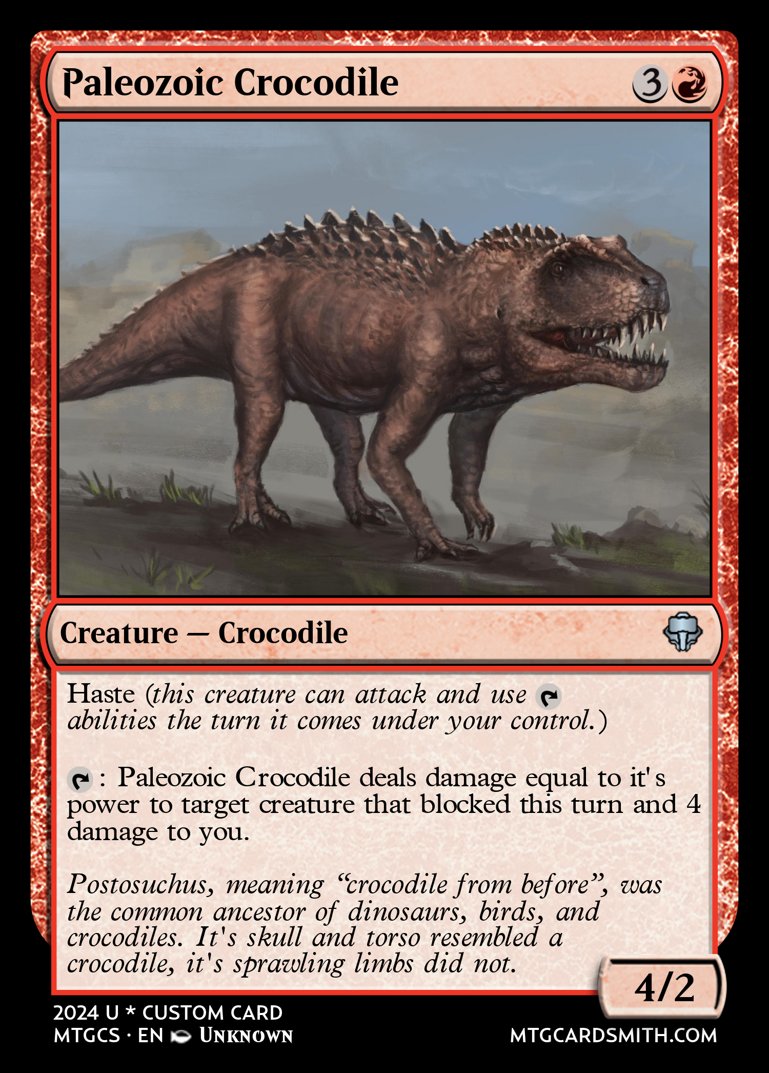 Paleozoic Crocodile