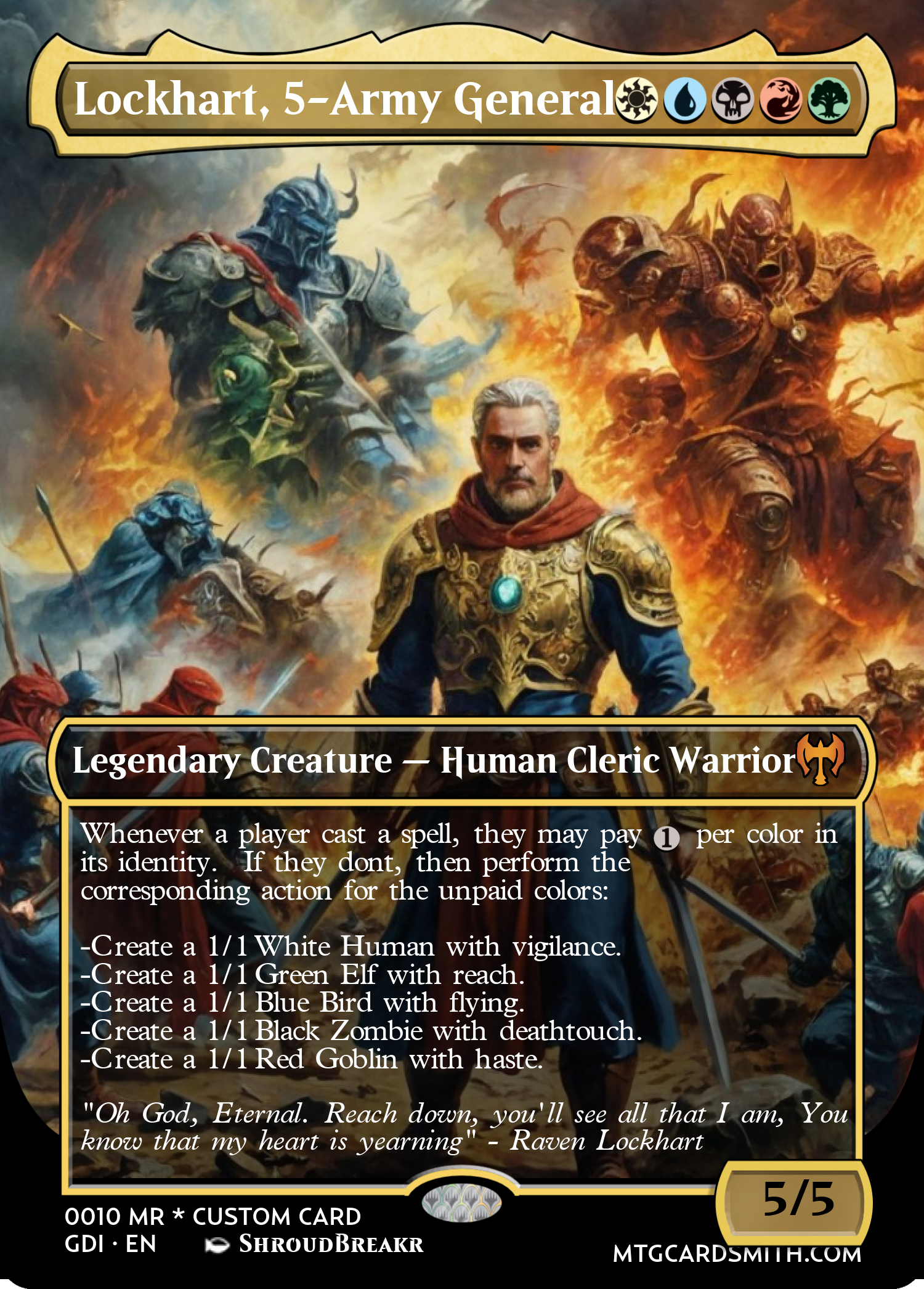 Lockhart, 5-Army General