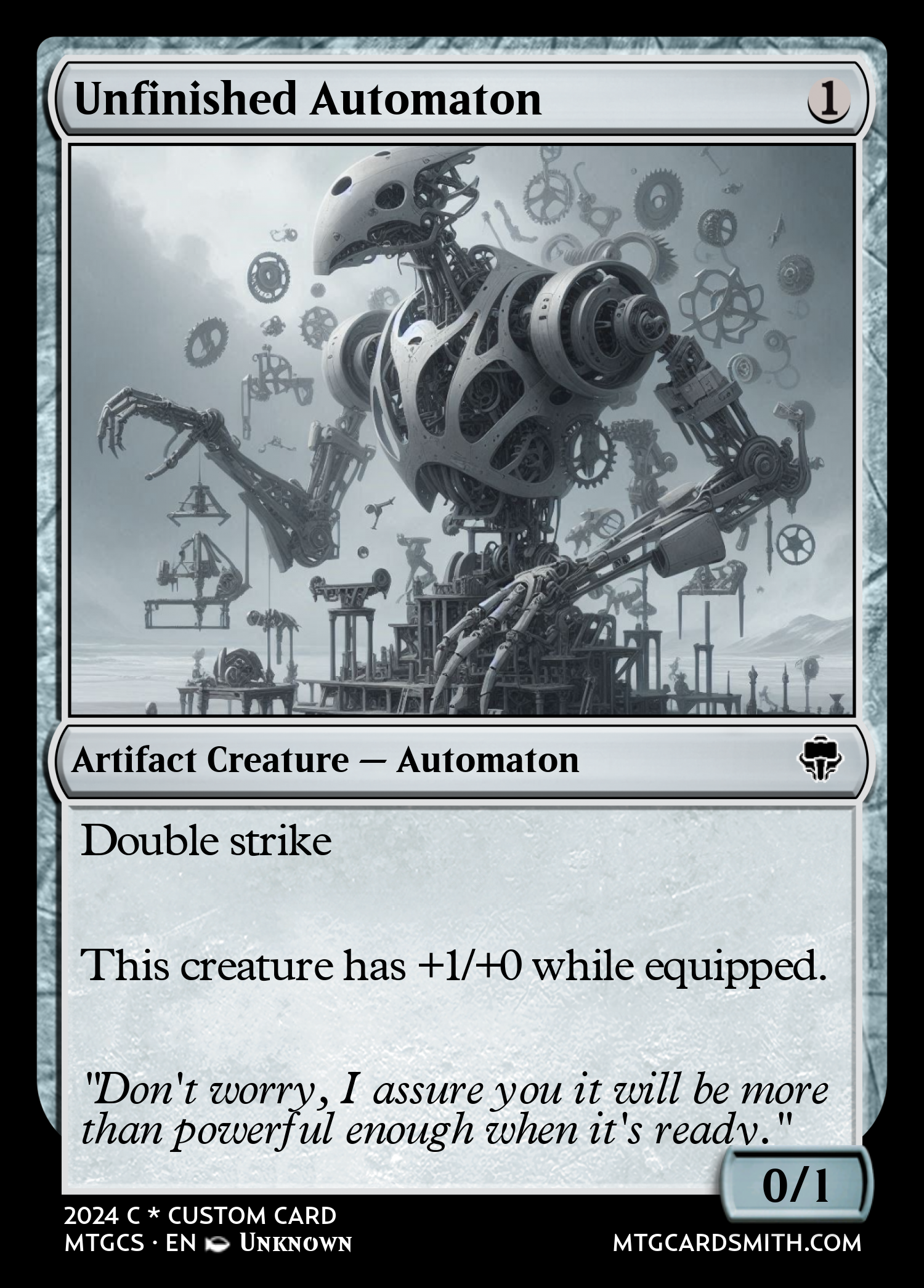 Unfinished Automaton