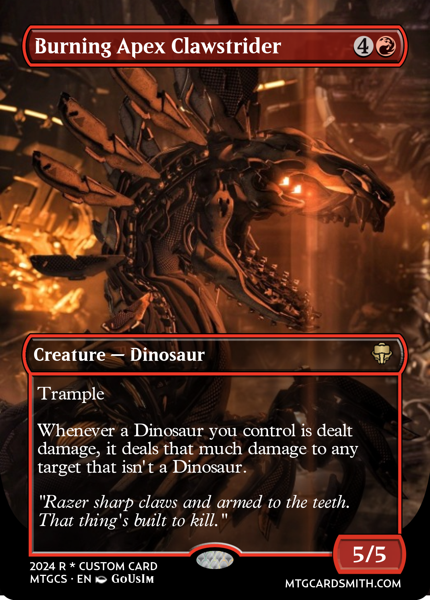 Burning Apex Clawstrider