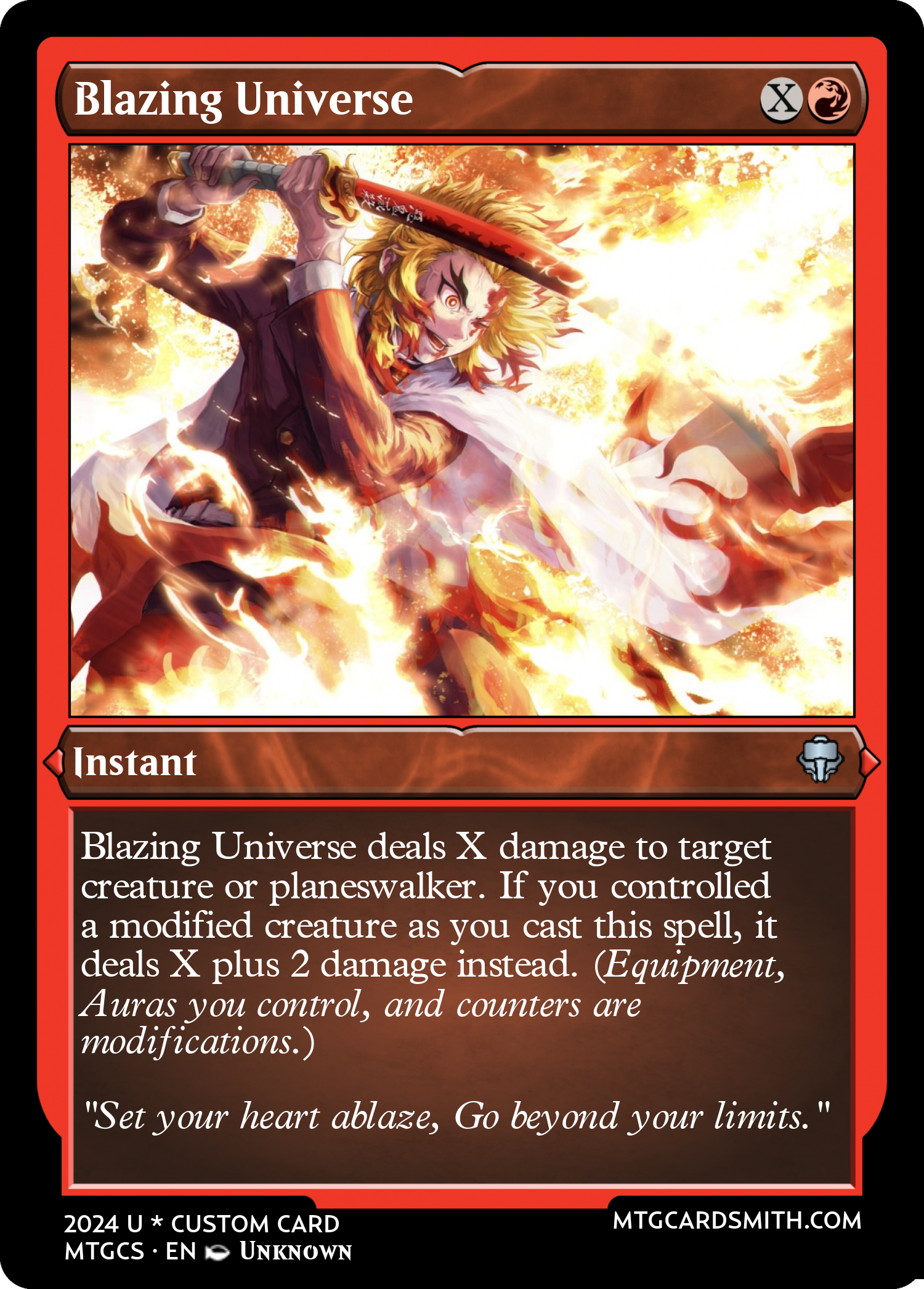 Blazing Universe
