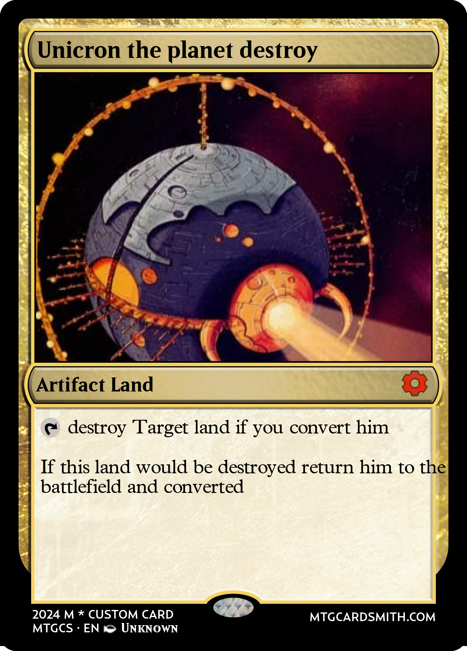 Unicron the planet destroy 