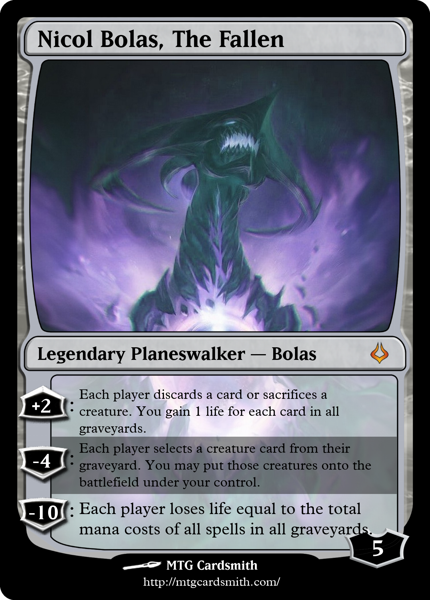 Nicol Bolas, The Fallen