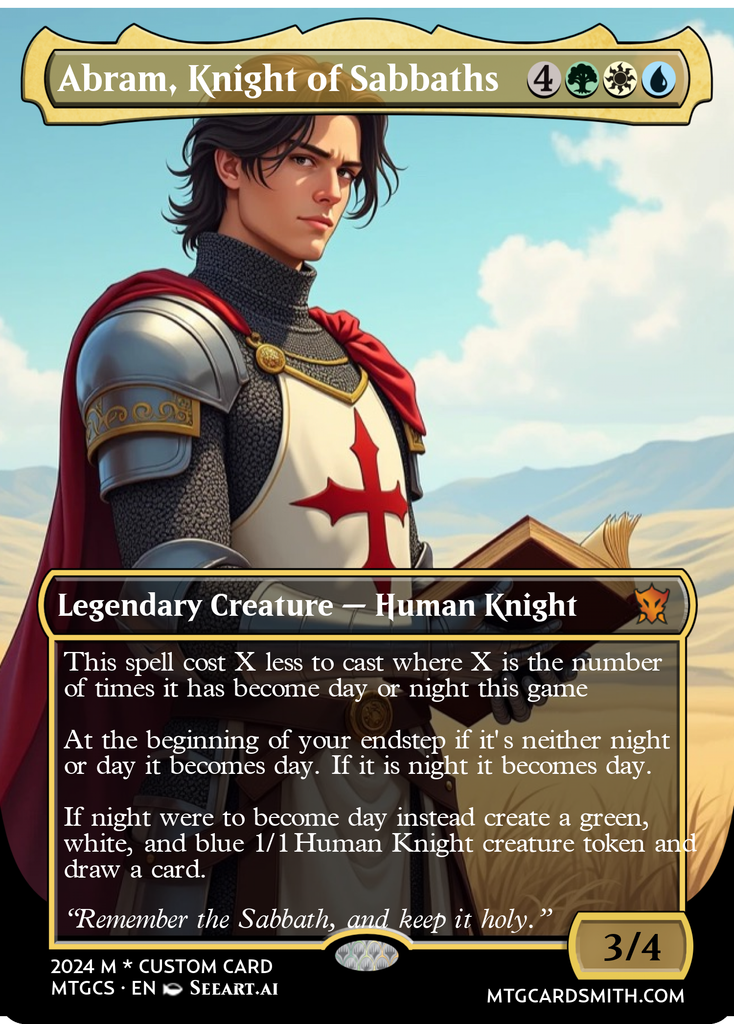 Abram, Knight of Sabbaths