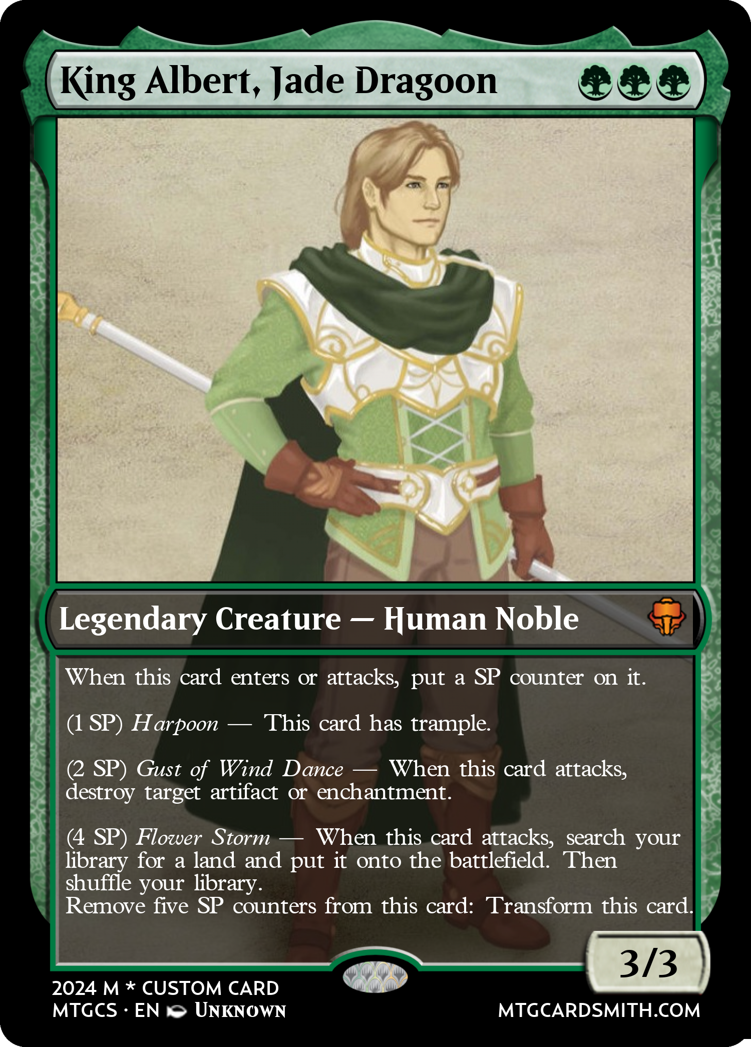 King Albert, Jade Dragoon