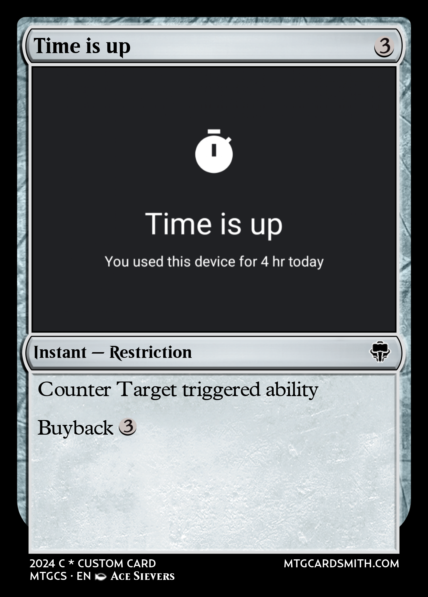 Time is up