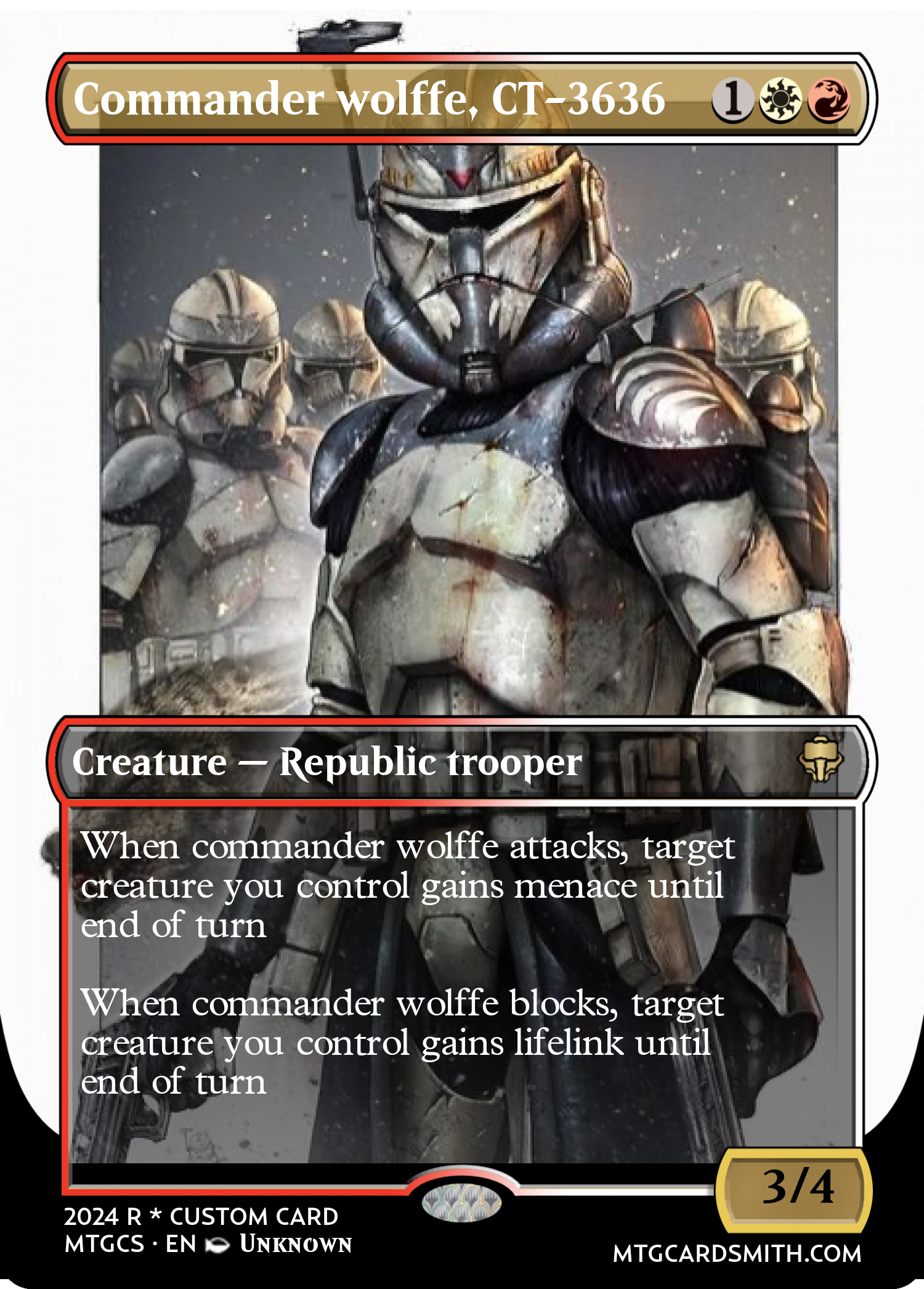 Commander wolffe, CT-3636