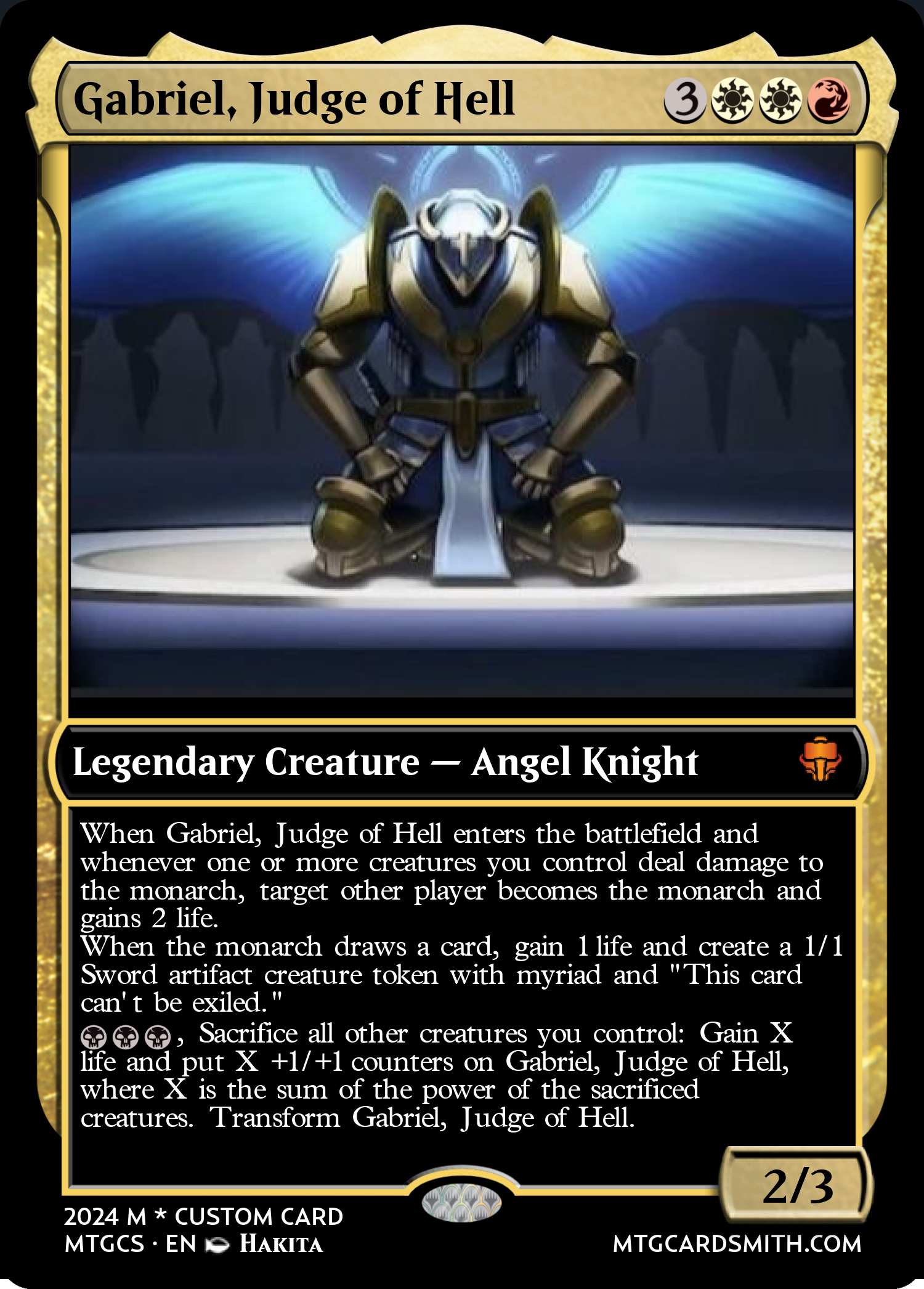 Gabriel, Judge of Hell