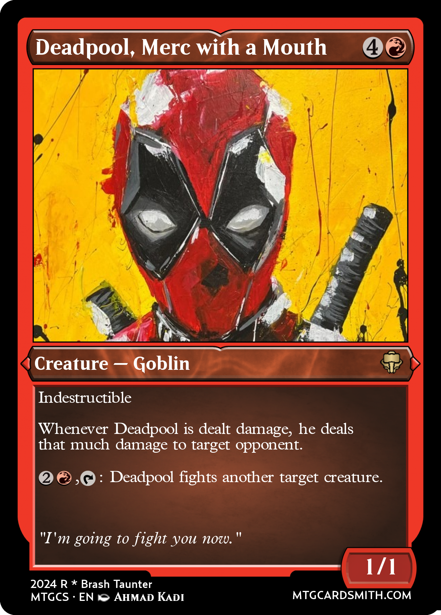 Deadpool, Merc with a Mouth
