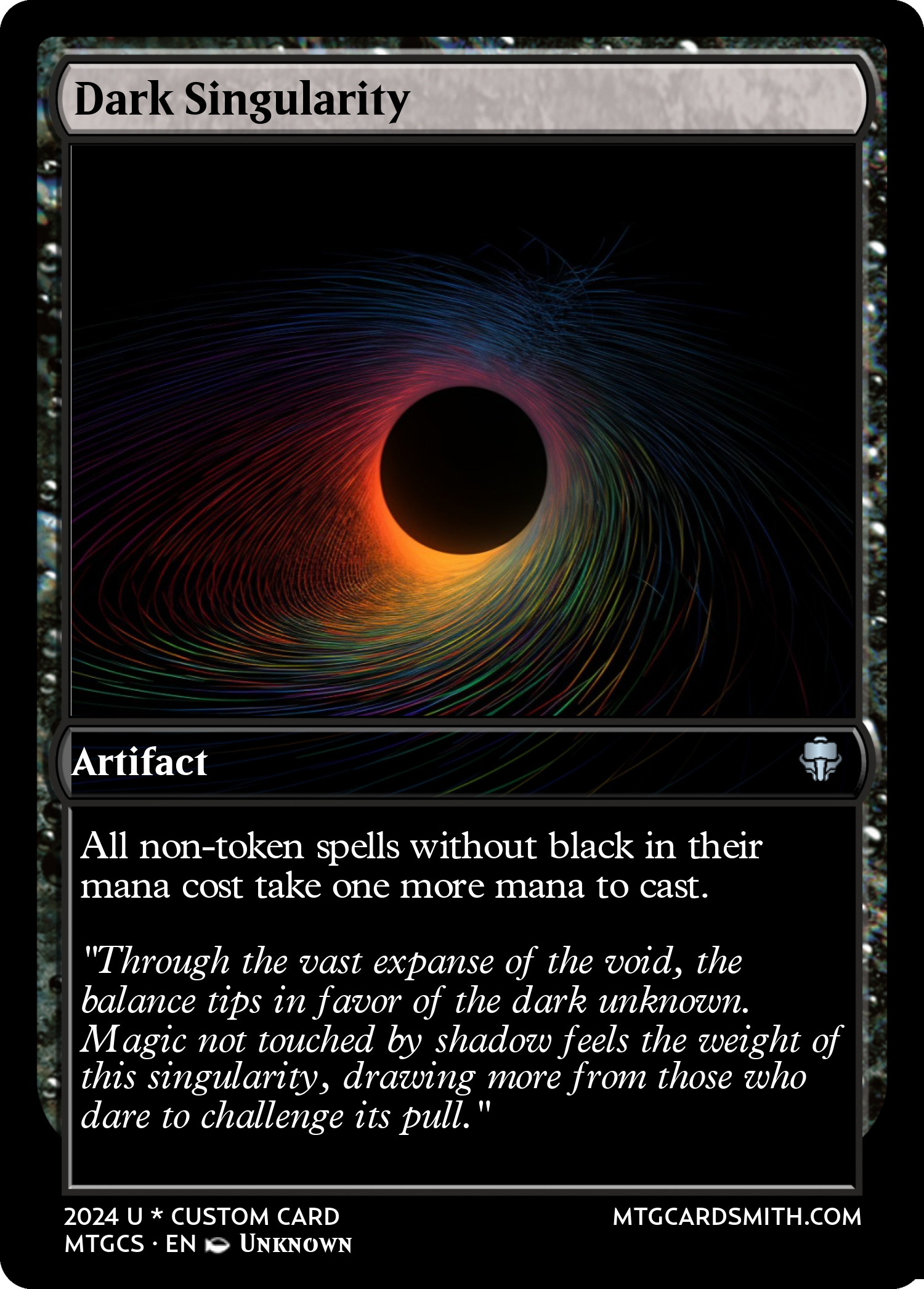 Dark Singularity