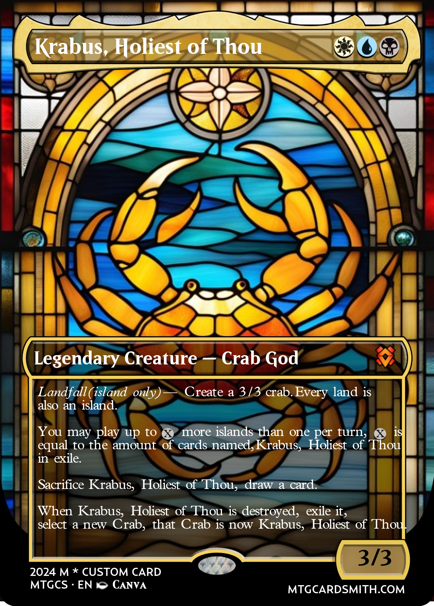 Krabus, Holiest of Thou