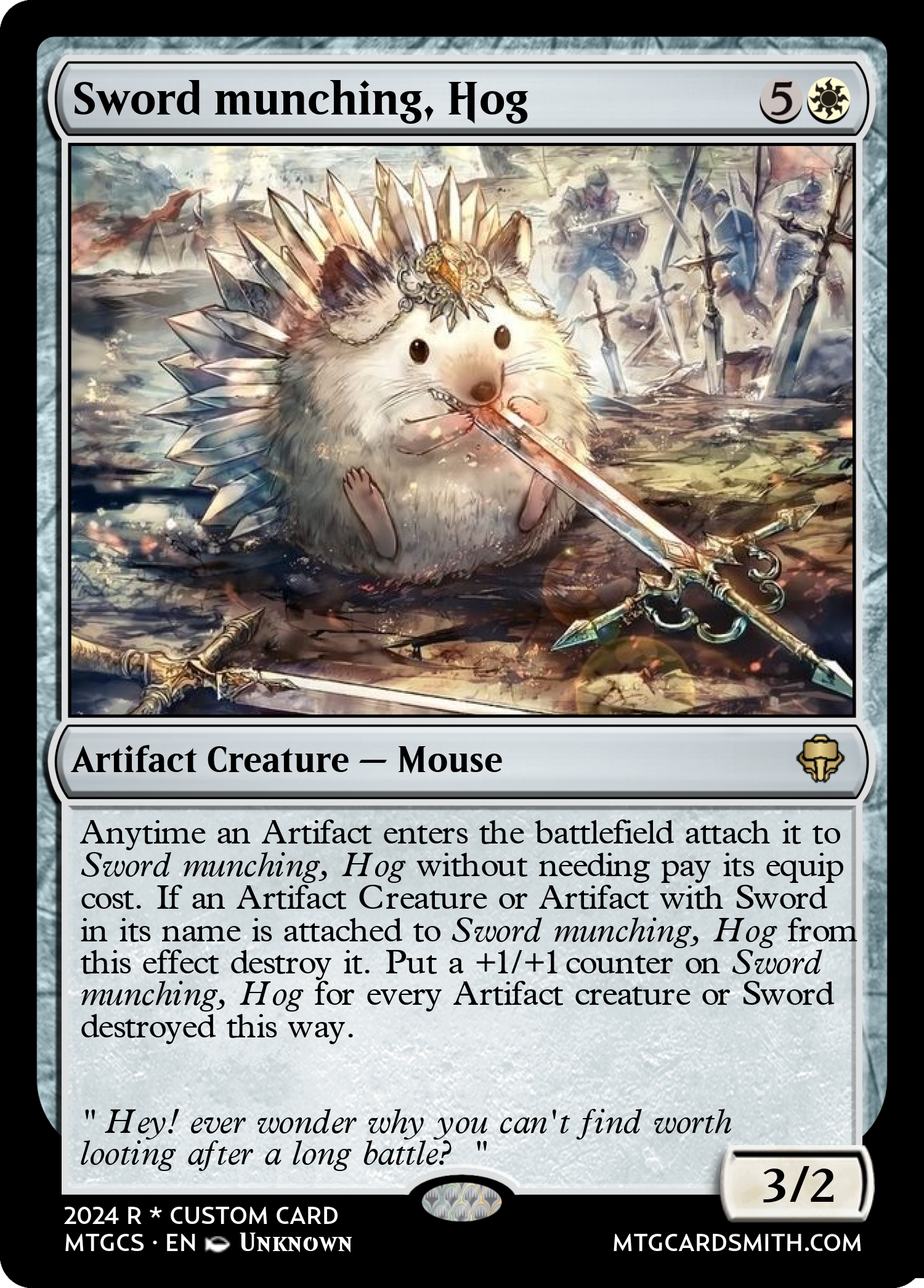 Sword munching, Hog 