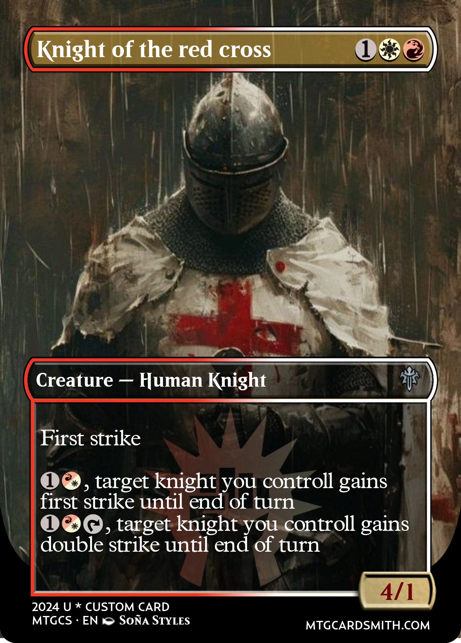 Knight of the red cross