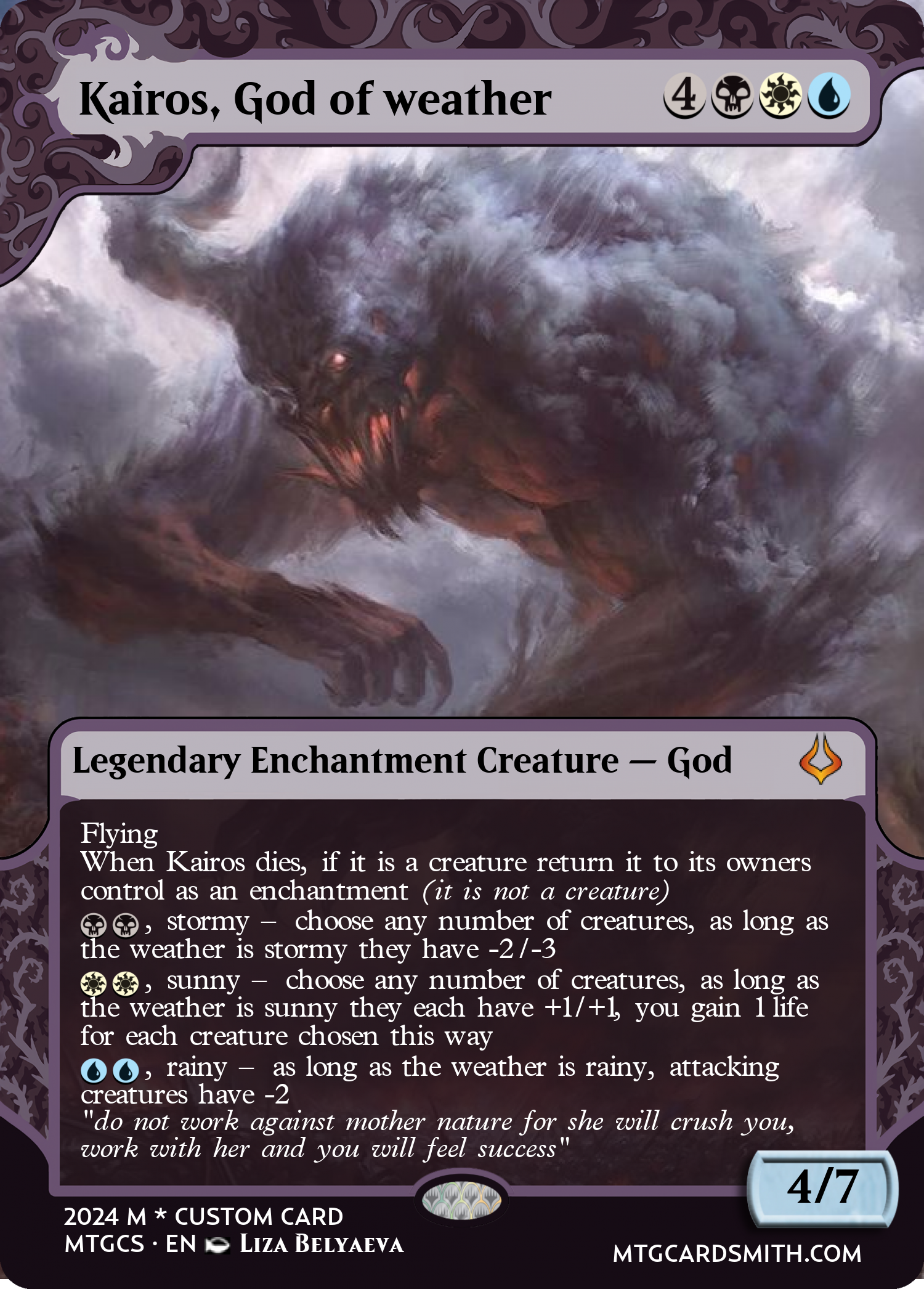 Kairos, God of weather