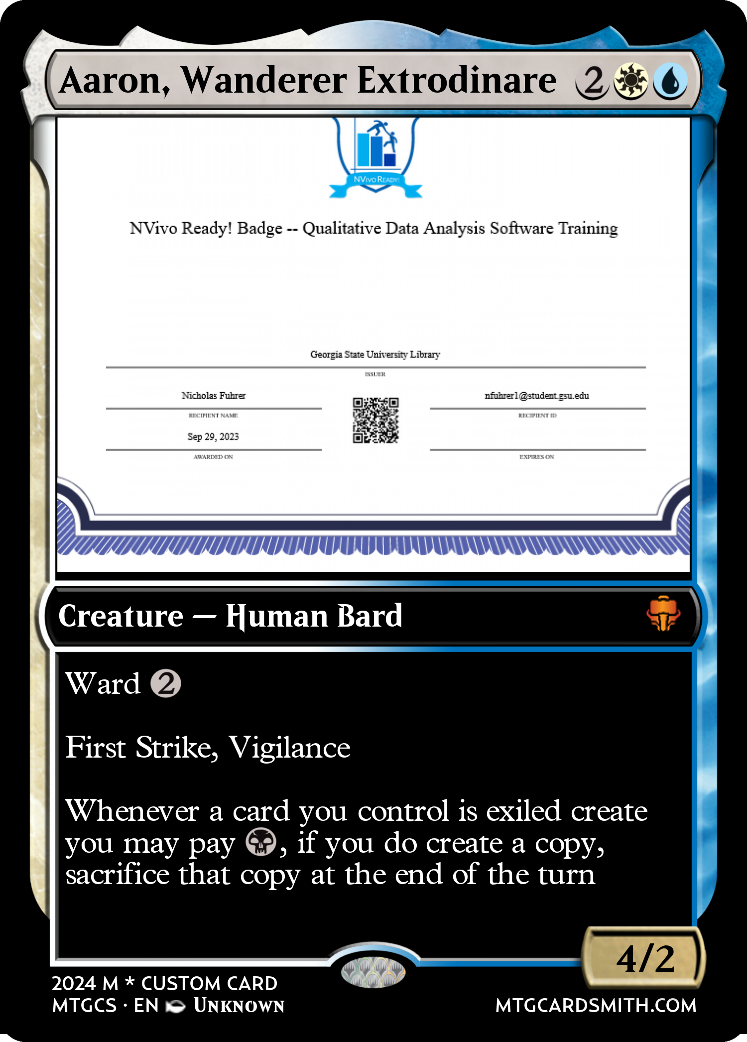 Aaron, Wanderer Extrodinare