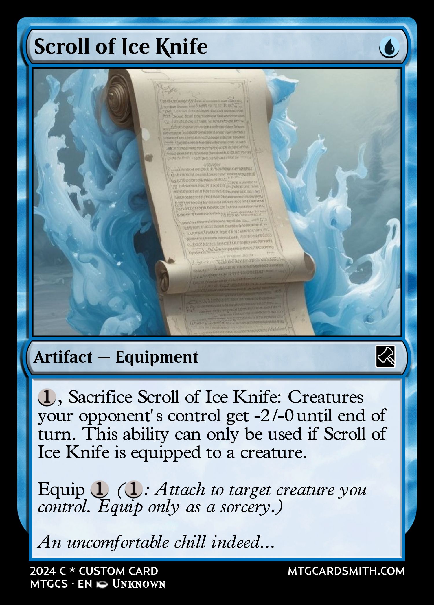 Scroll of Ice Knife