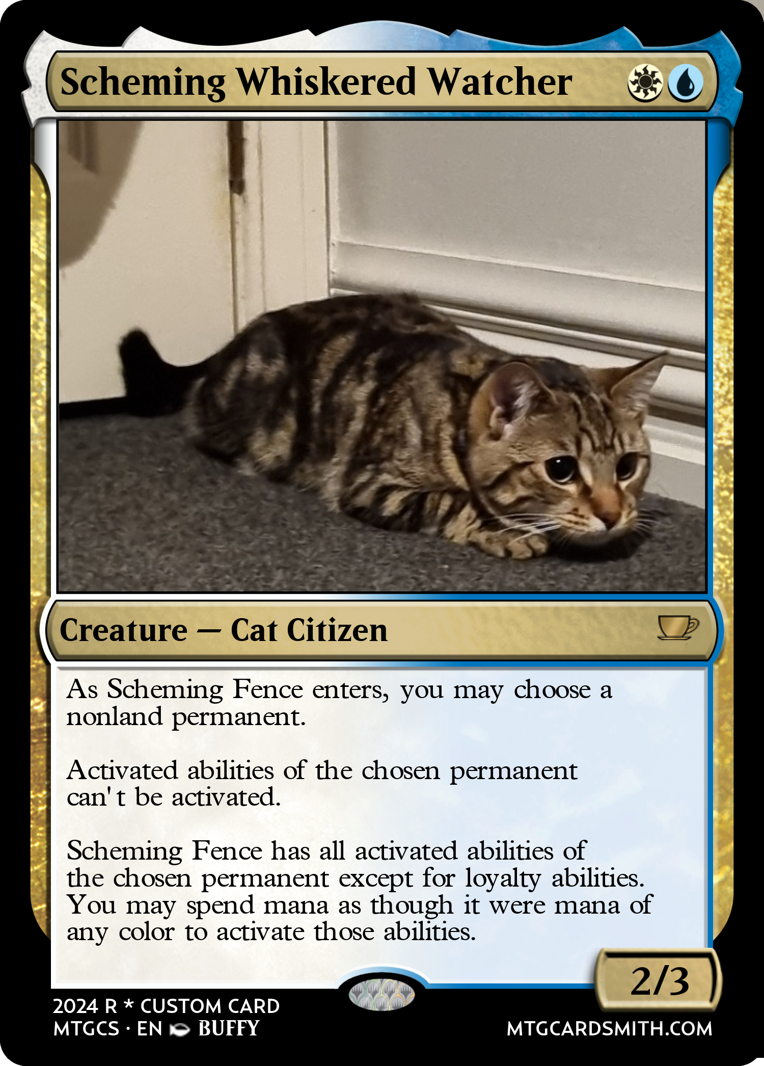 Scheming Whiskered Watcher