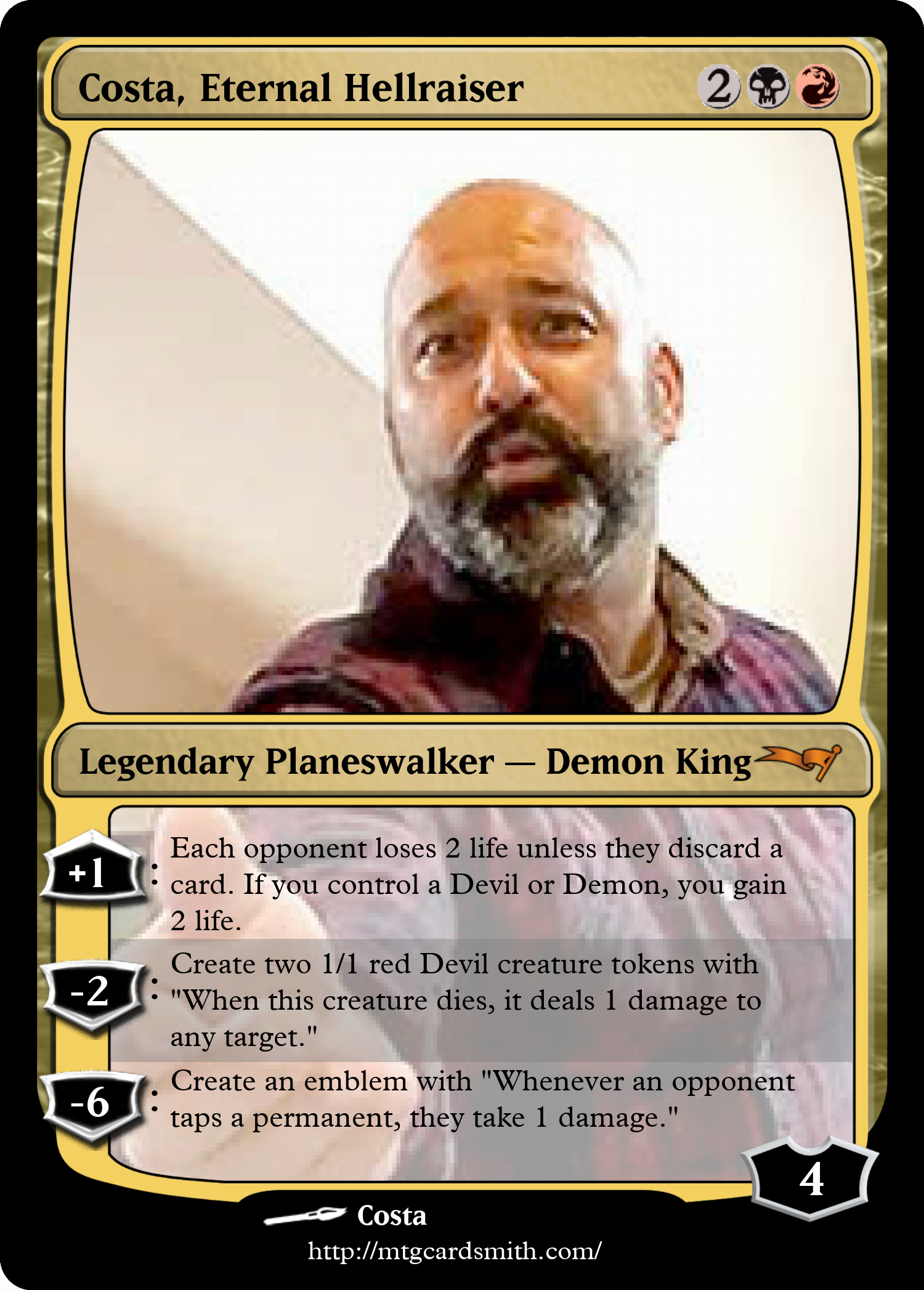 Costa, Eternal Hellraiser