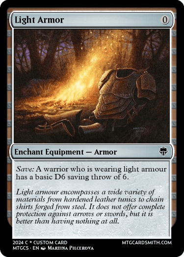 Light Armor by luchapig | MTG Cardsmith