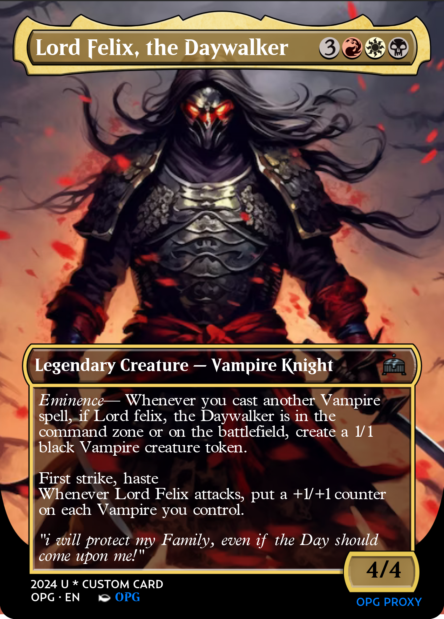 Lord Felix, the Daywalker