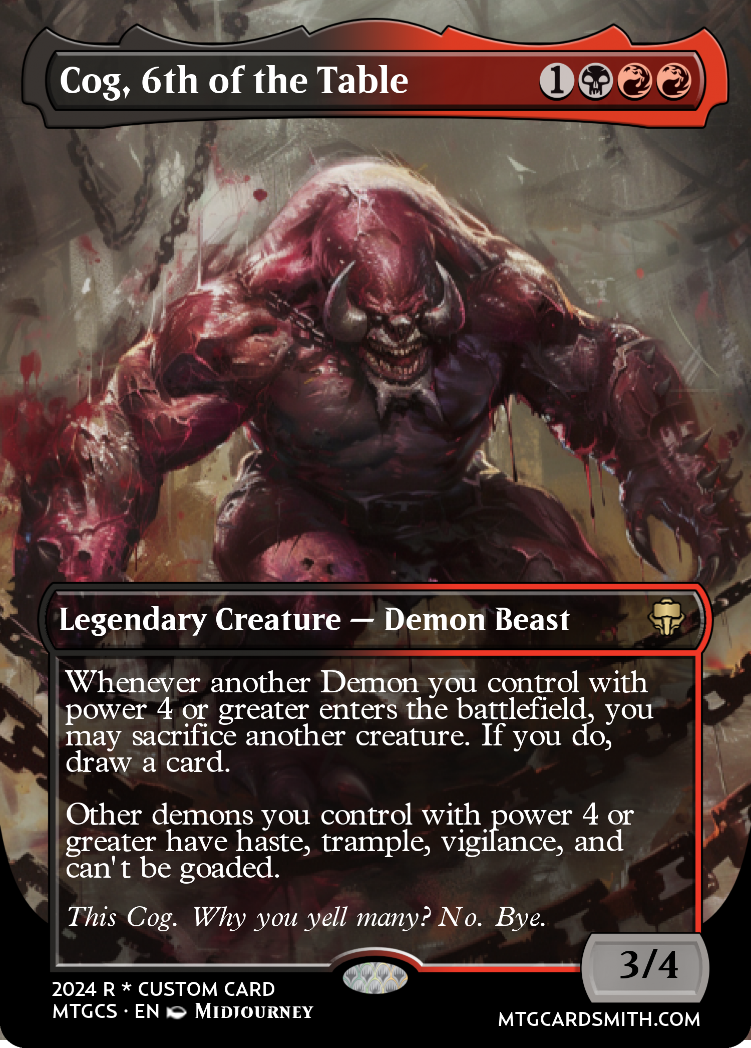 Cog, 6th of the Table