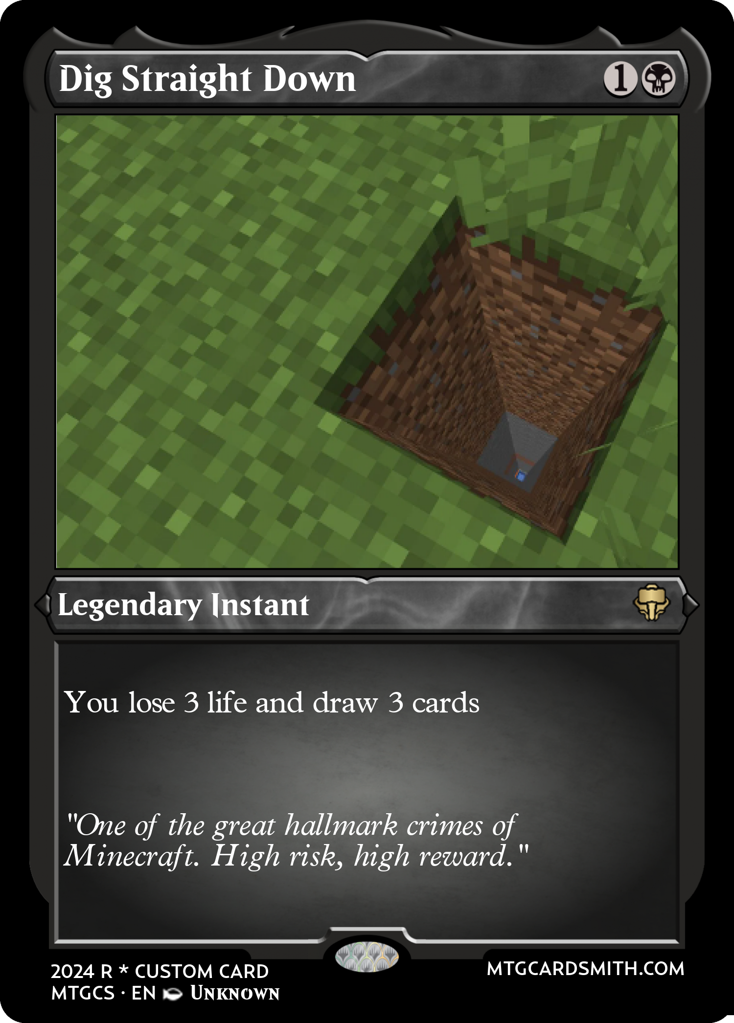 Dig Straight Down
