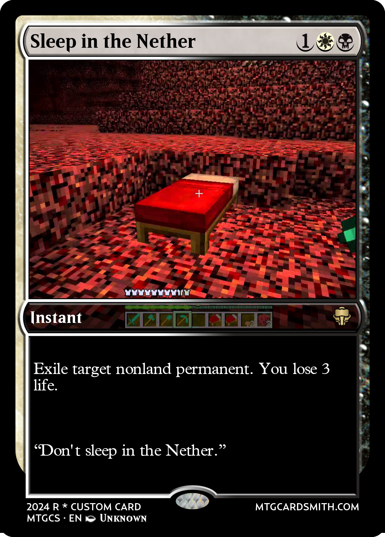 Sleep in the Nether