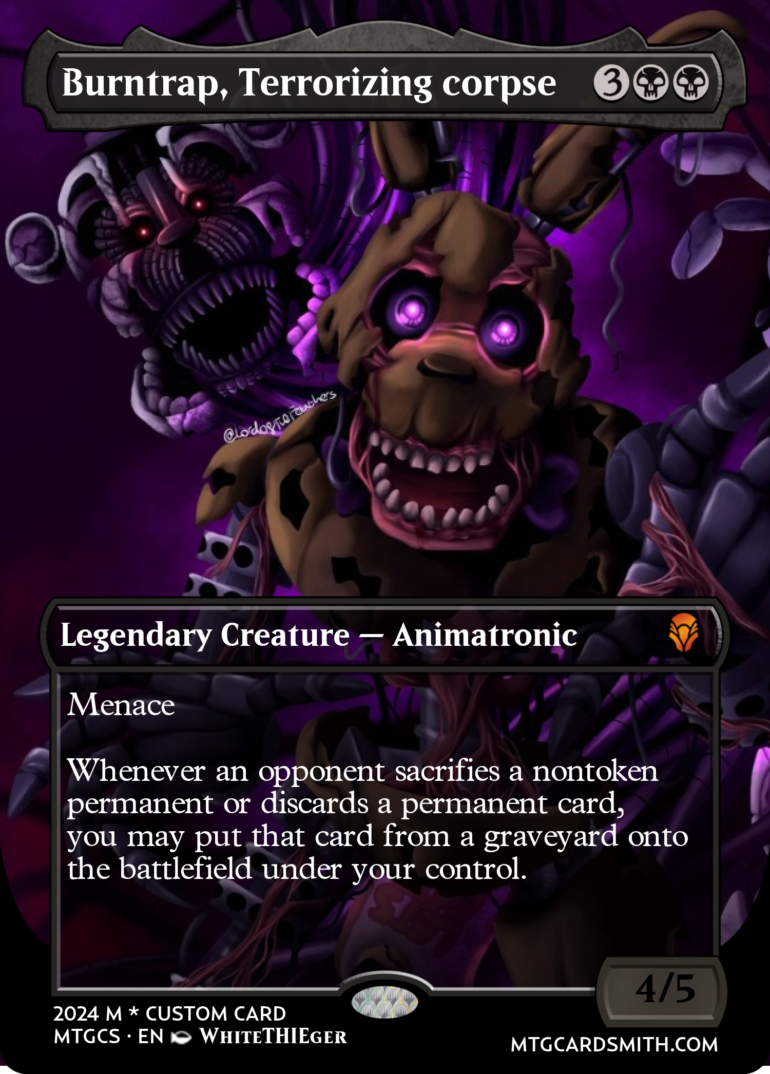 Burntrap, Terrorizing corpse