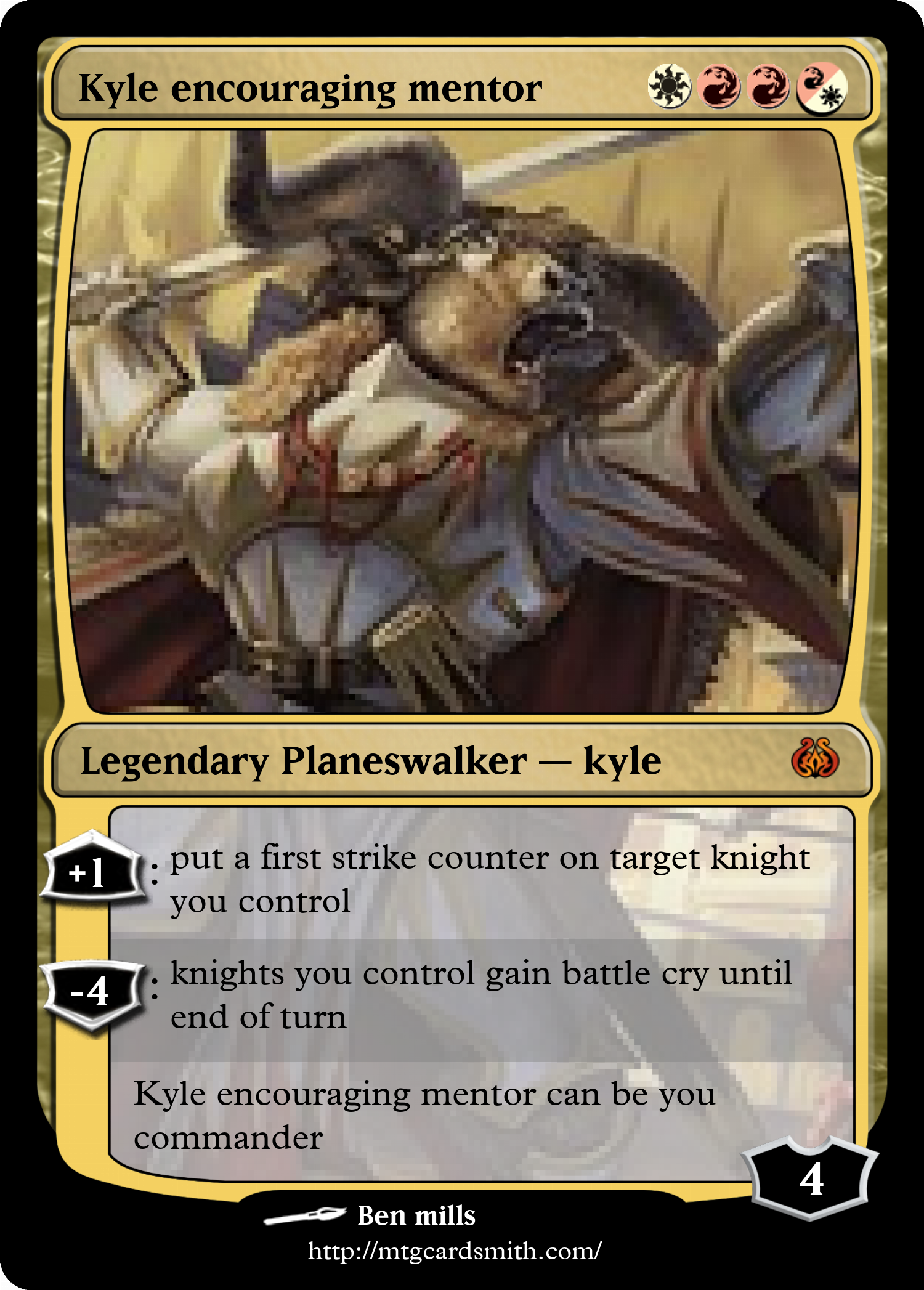 Kyle encouraging mentor