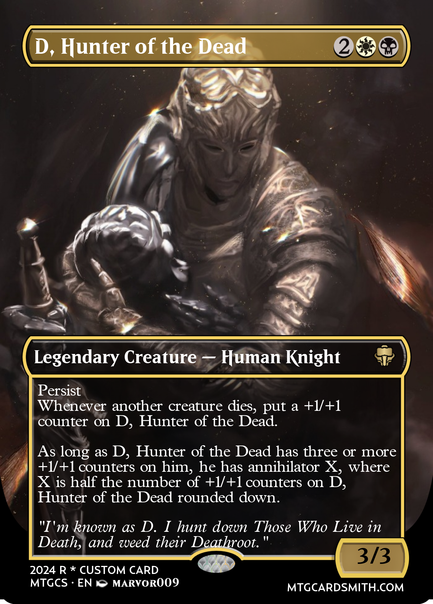 D, Hunter of the Dead
