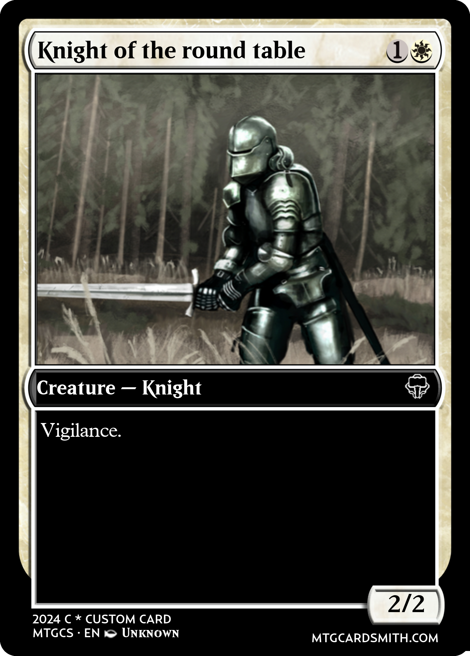 Knight of the round table