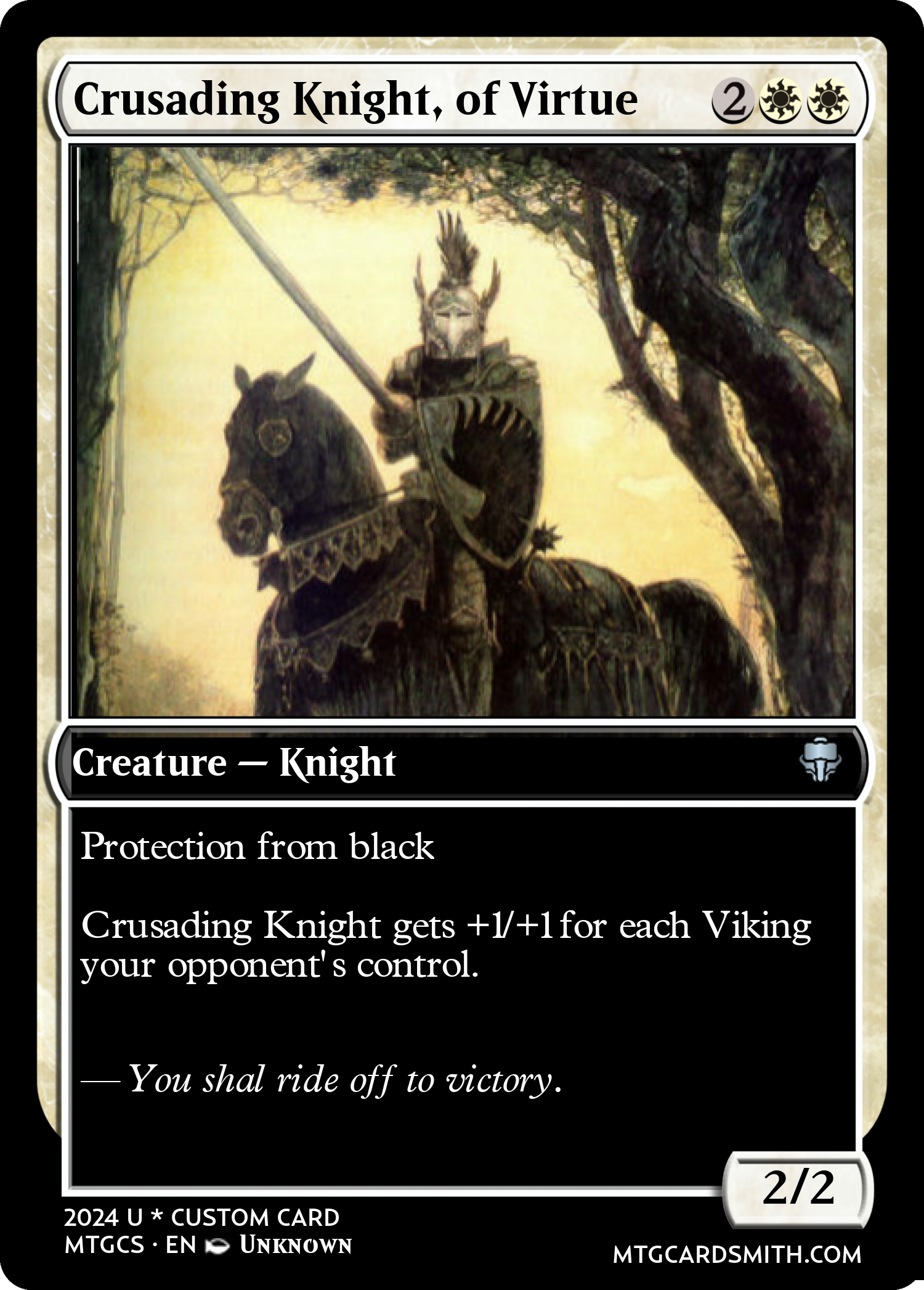 Crusading Knight, of Virtue