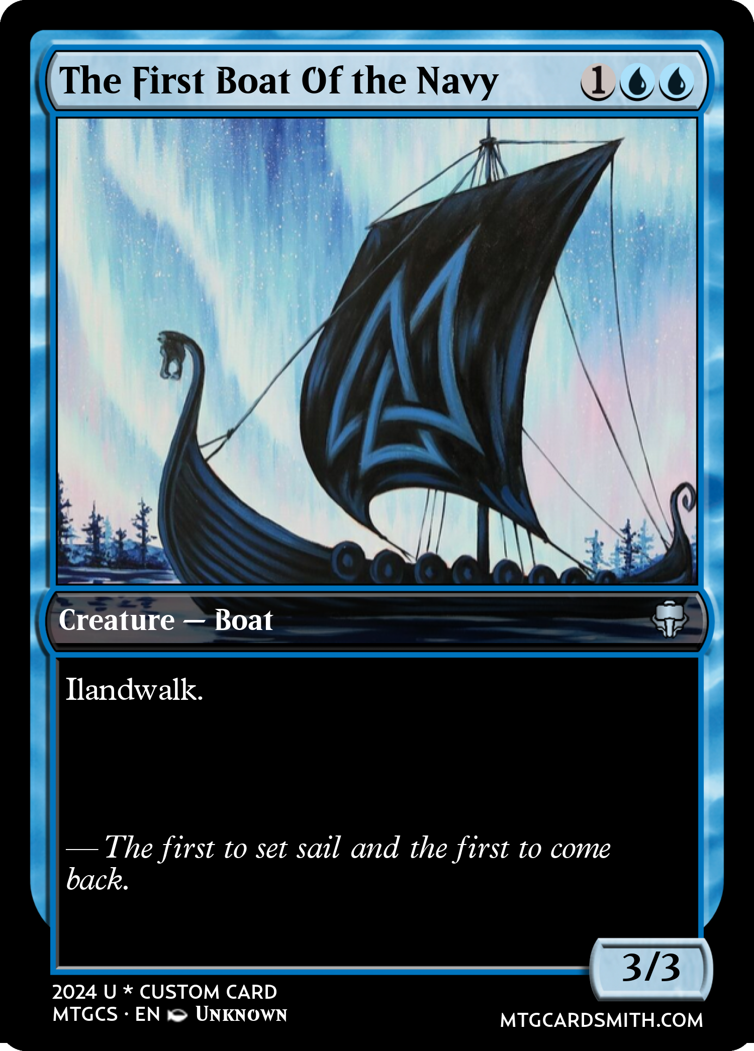 The First Boat Of the Navy