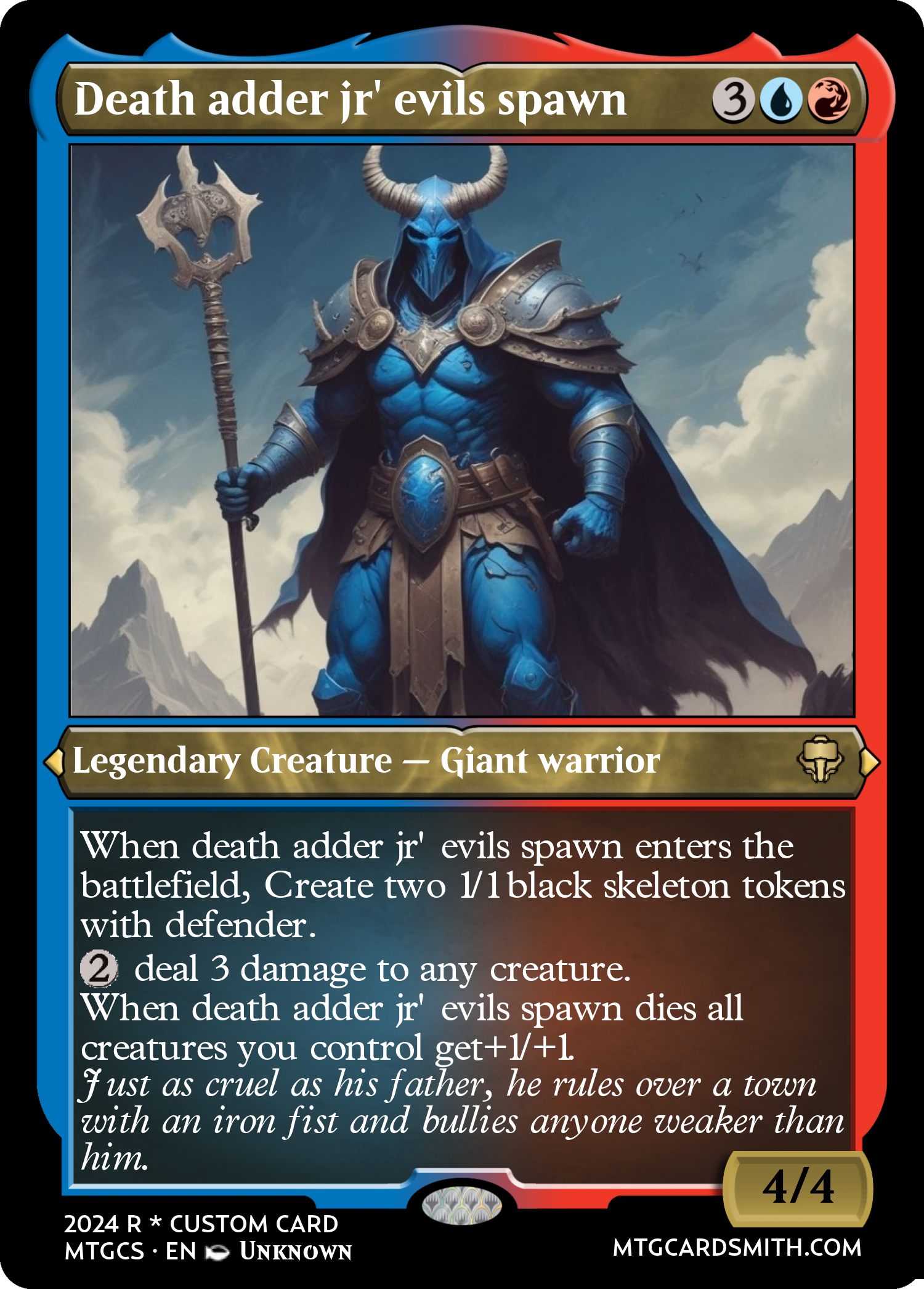 Death adder jr' evils spawn