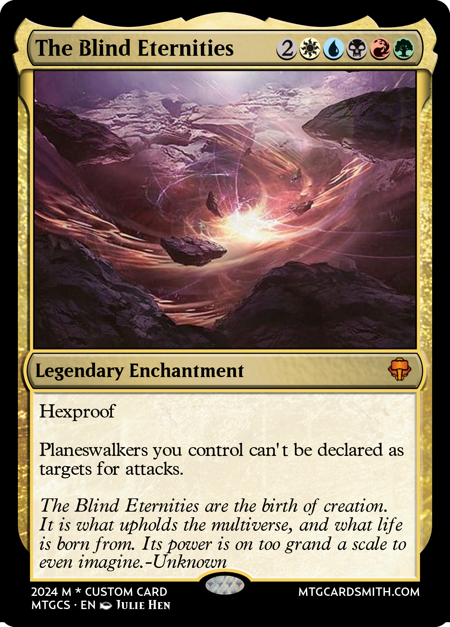 The Blind Eternities