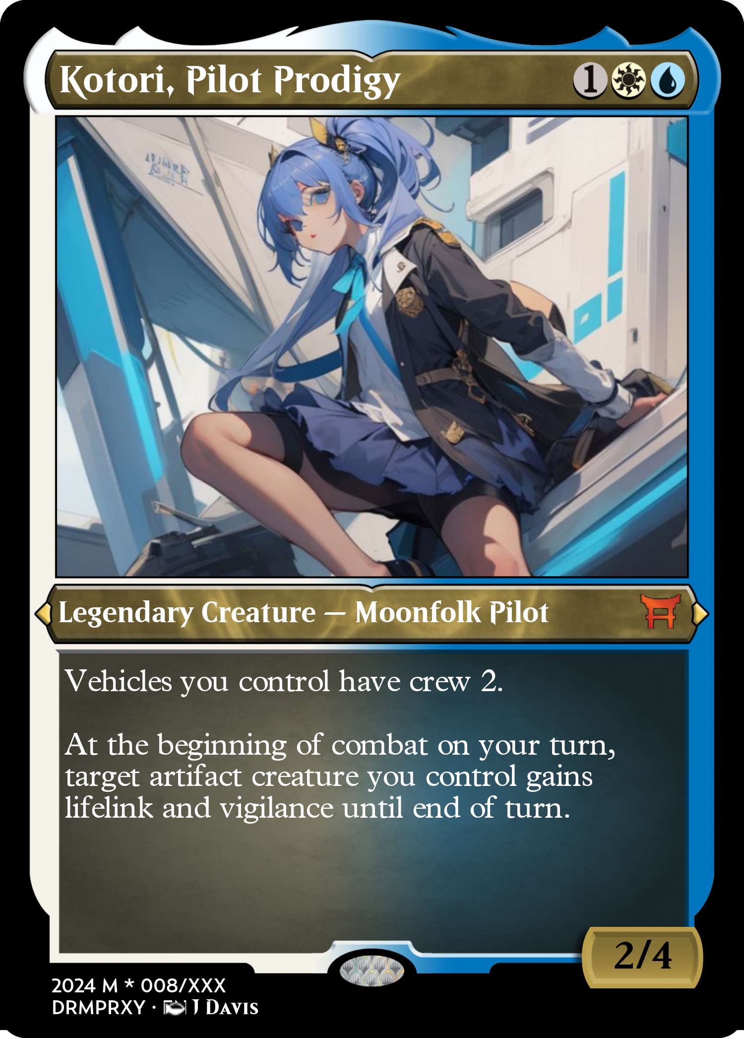 Kotori, Pilot Prodigy