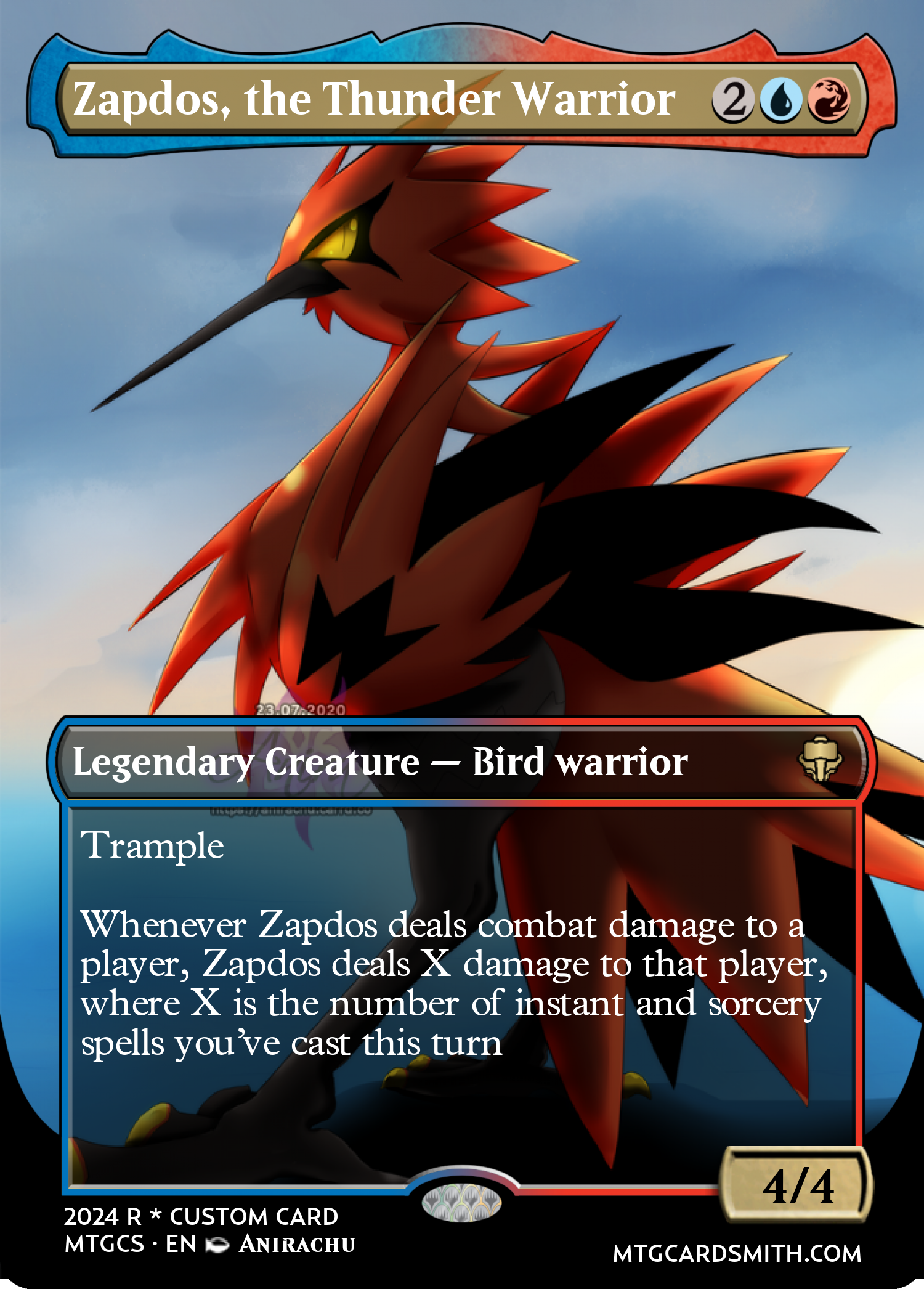 Zapdos, the Thunder Warrior