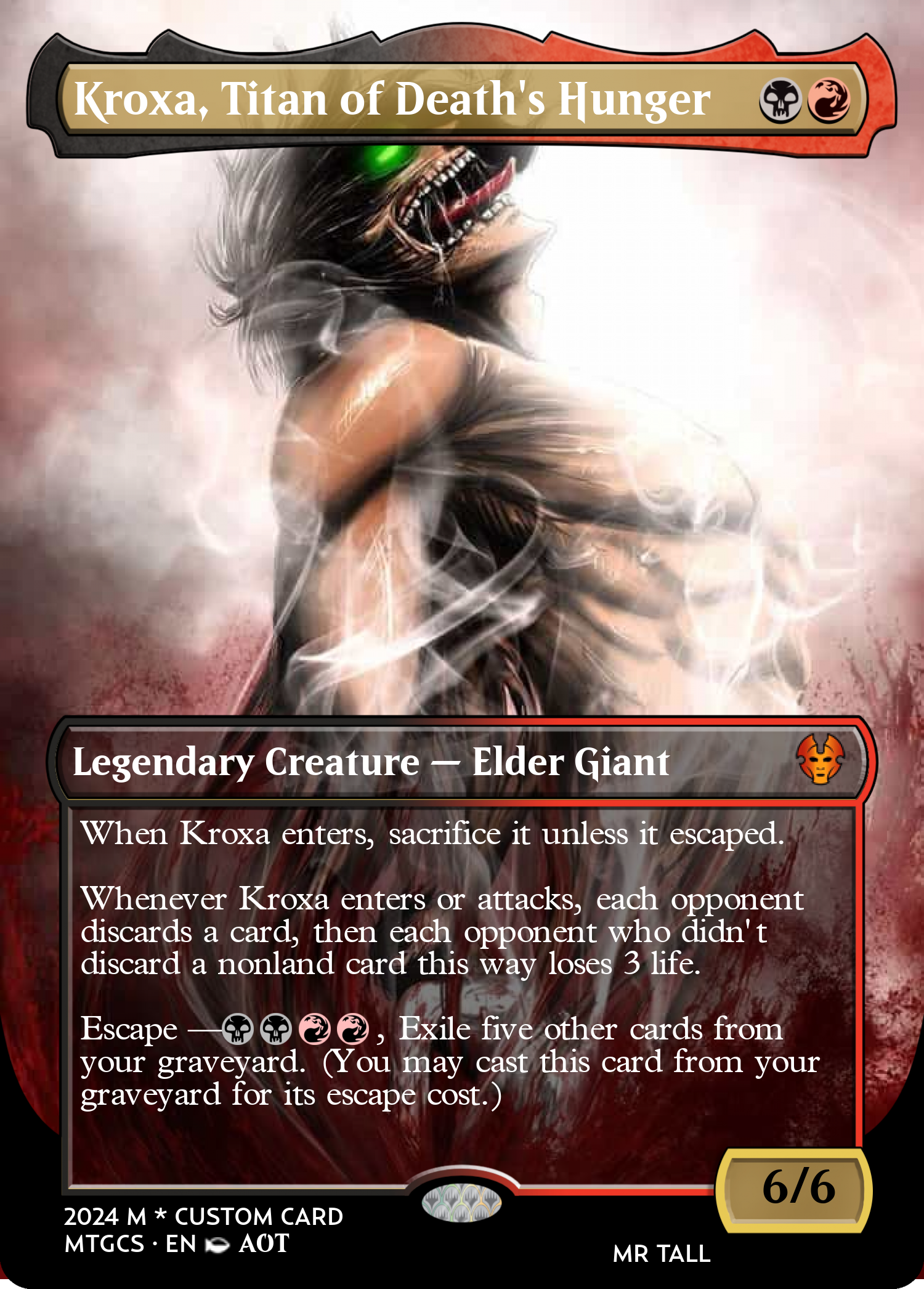 Kroxa, Titan of Death's Hunger