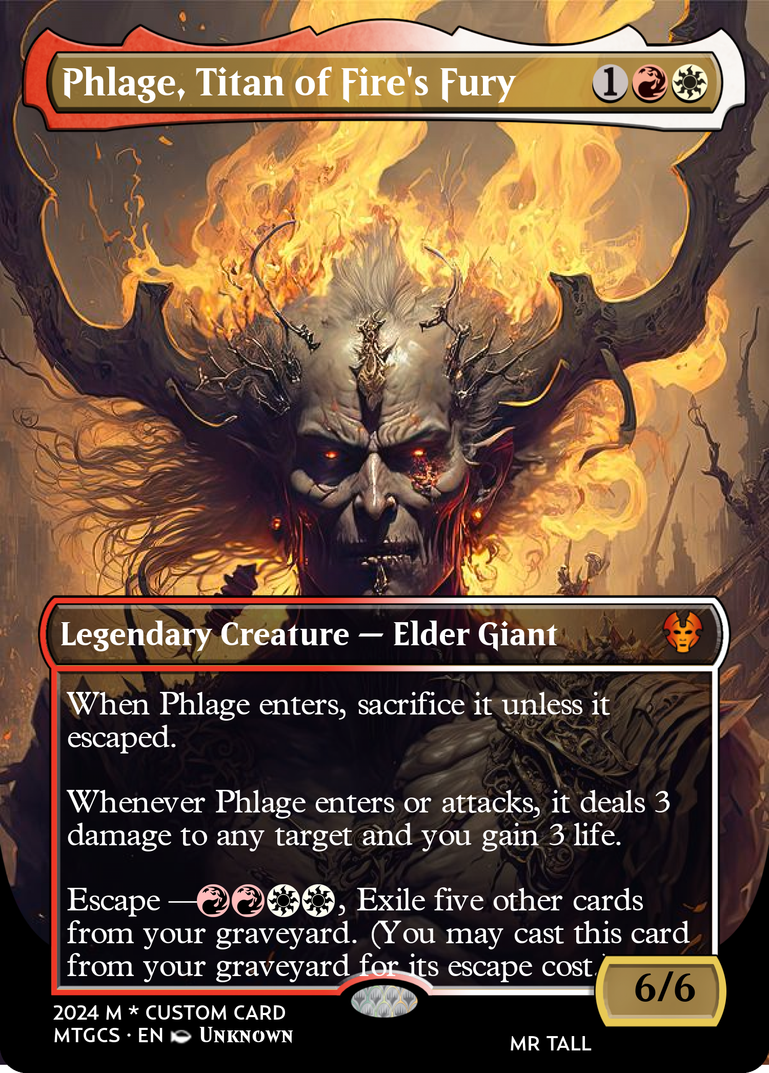 Phlage, Titan of Fire's Fury