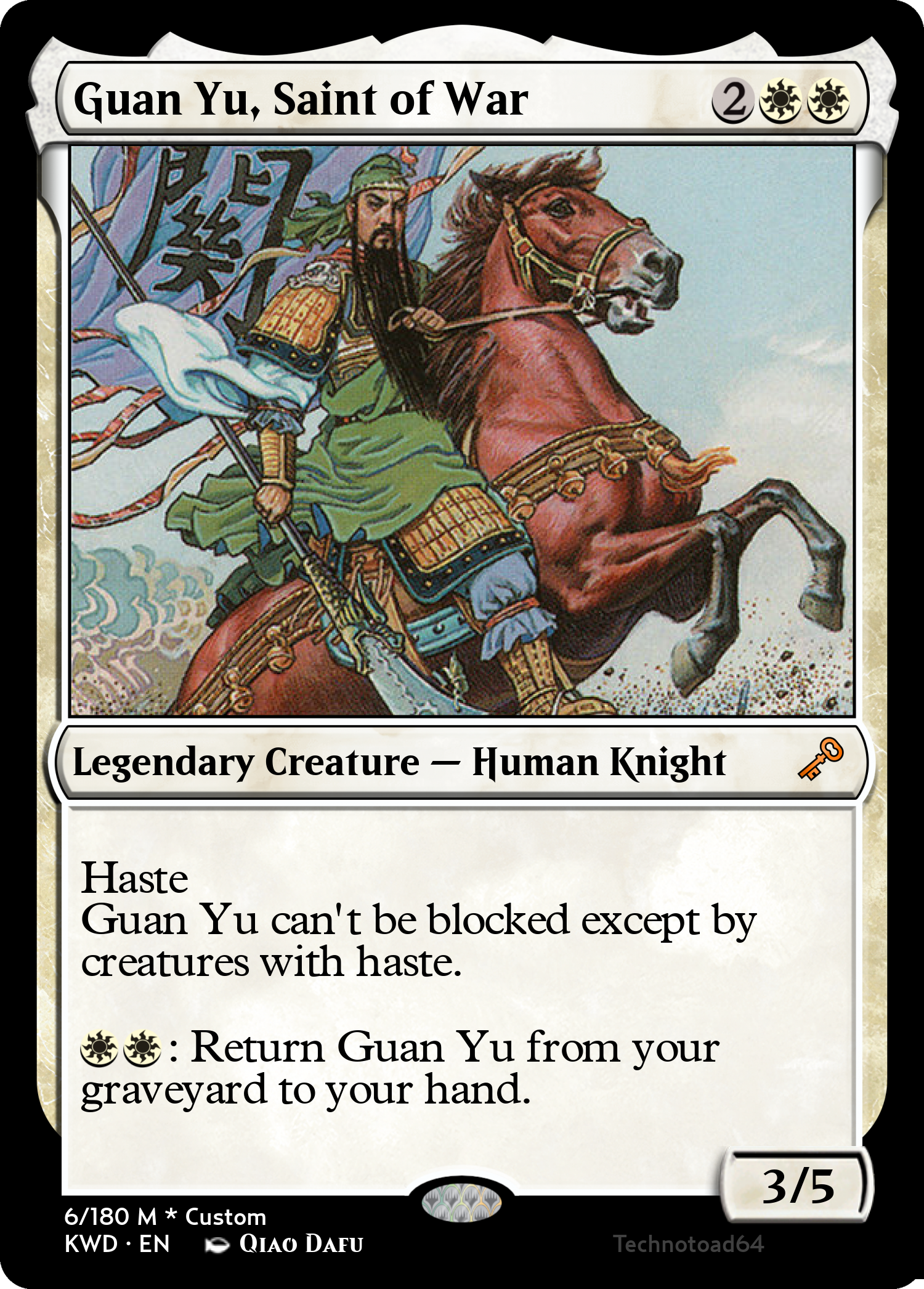 Guan Yu, Saint of War