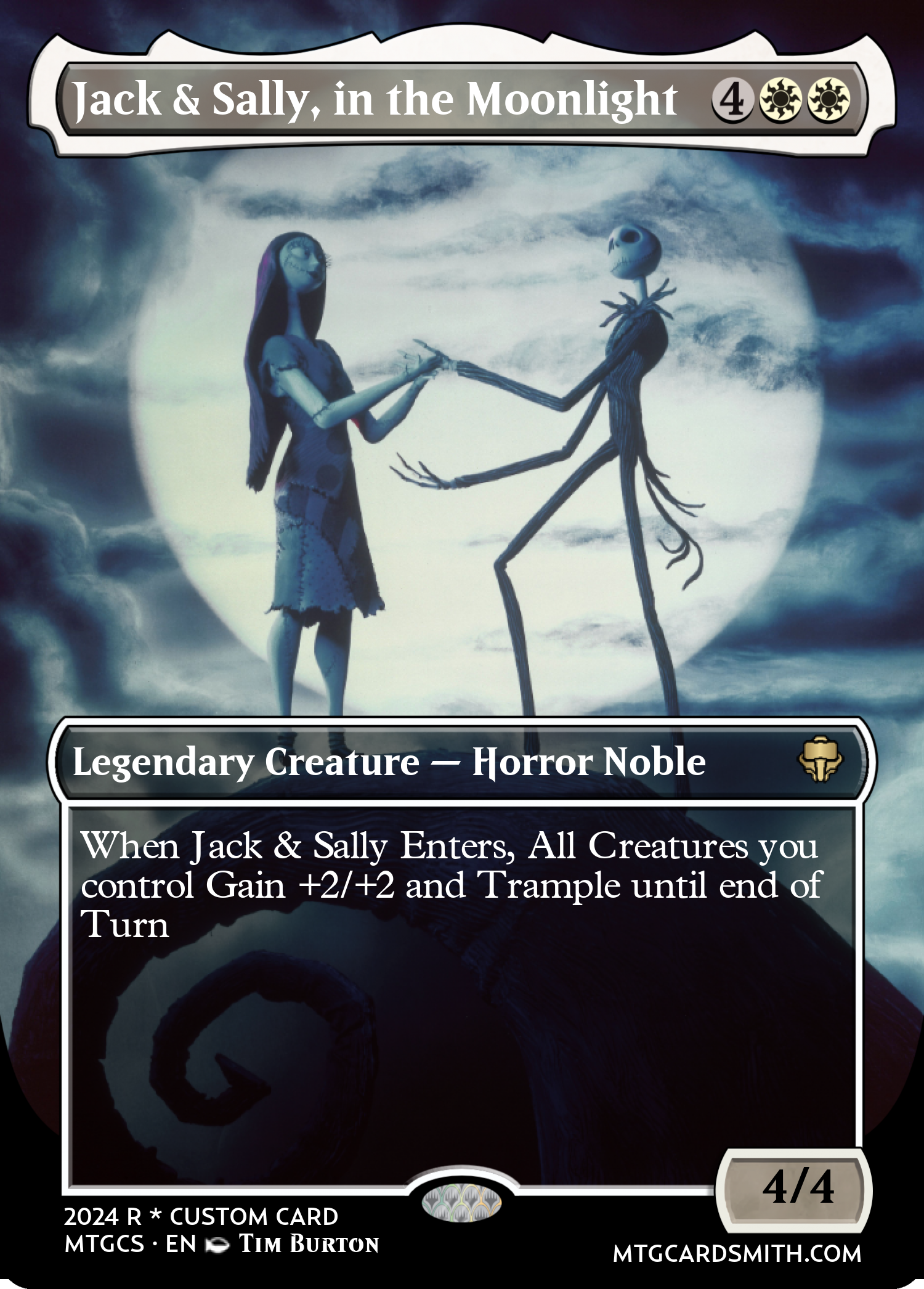 Jack & Sally, in the Moonlight