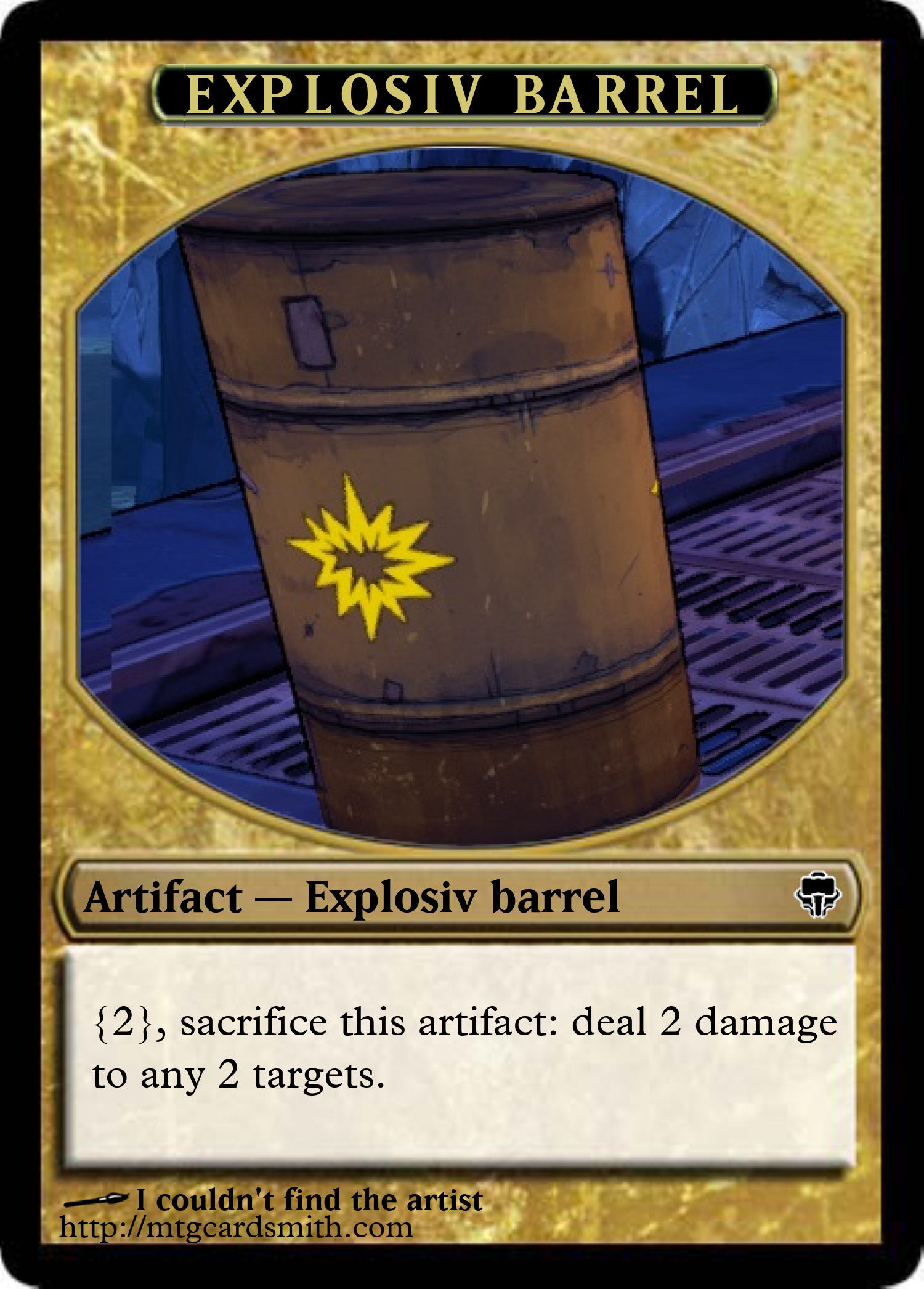 Explosiv barrel