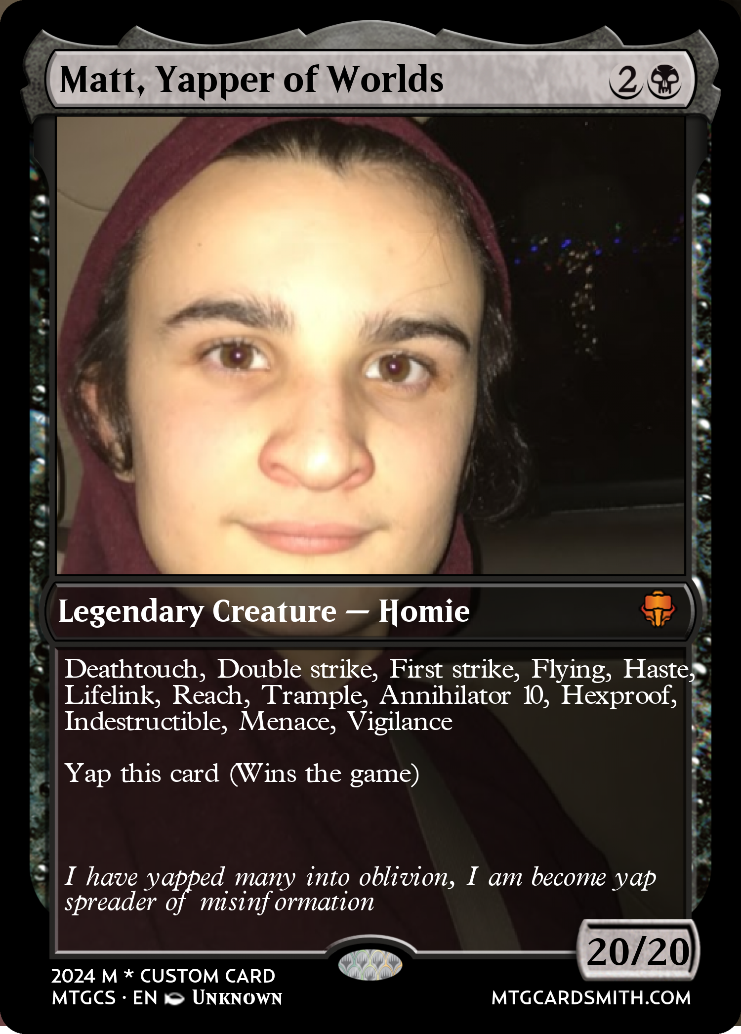 Matt, Yapper of Worlds