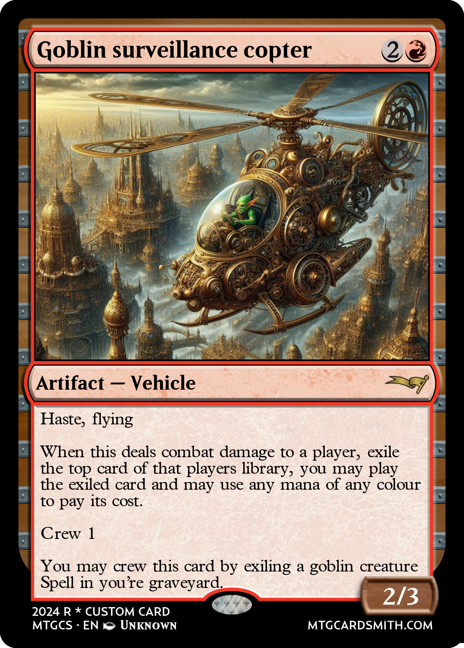 Goblin surveillance copter
