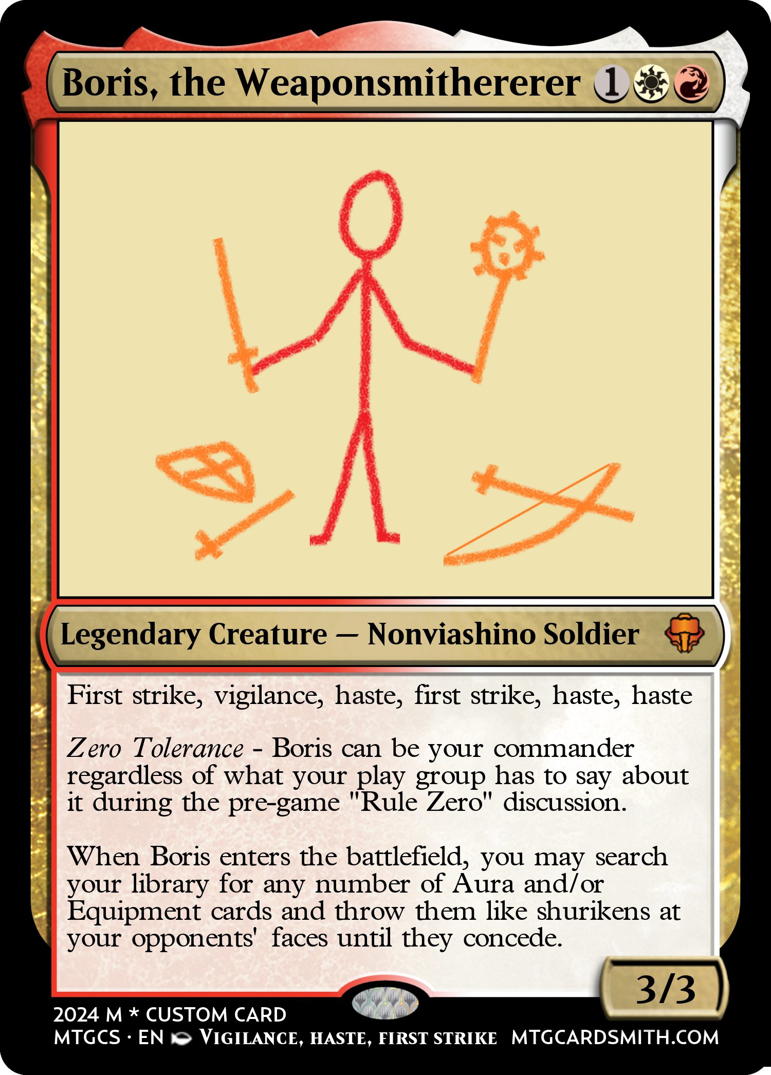 Boris, the Weaponsmithererer