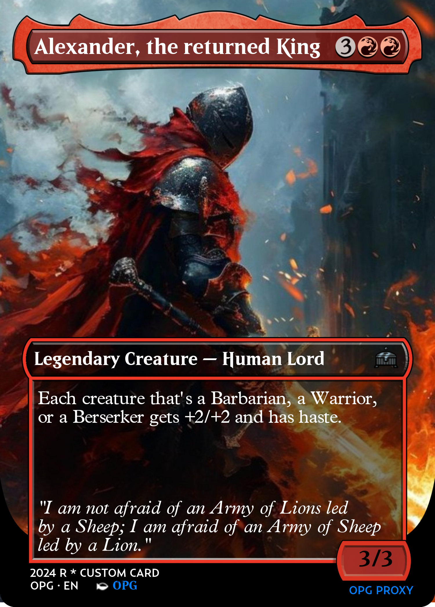 Alexander, the returned King