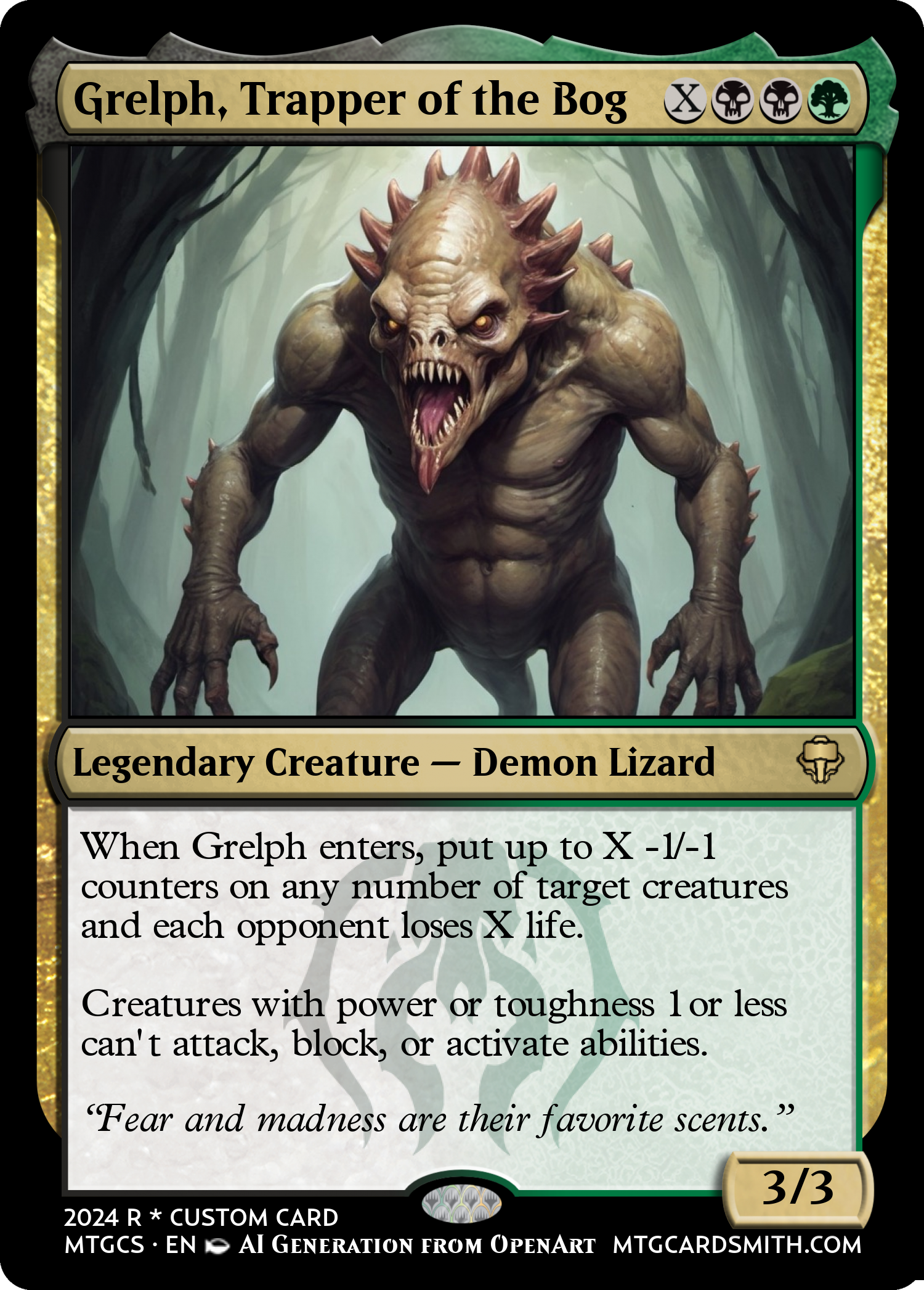 Grelph, Trapper of the Bog
