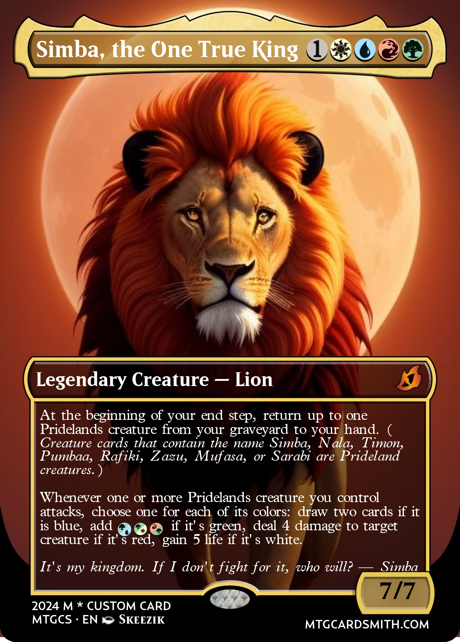 Simba, the One True King