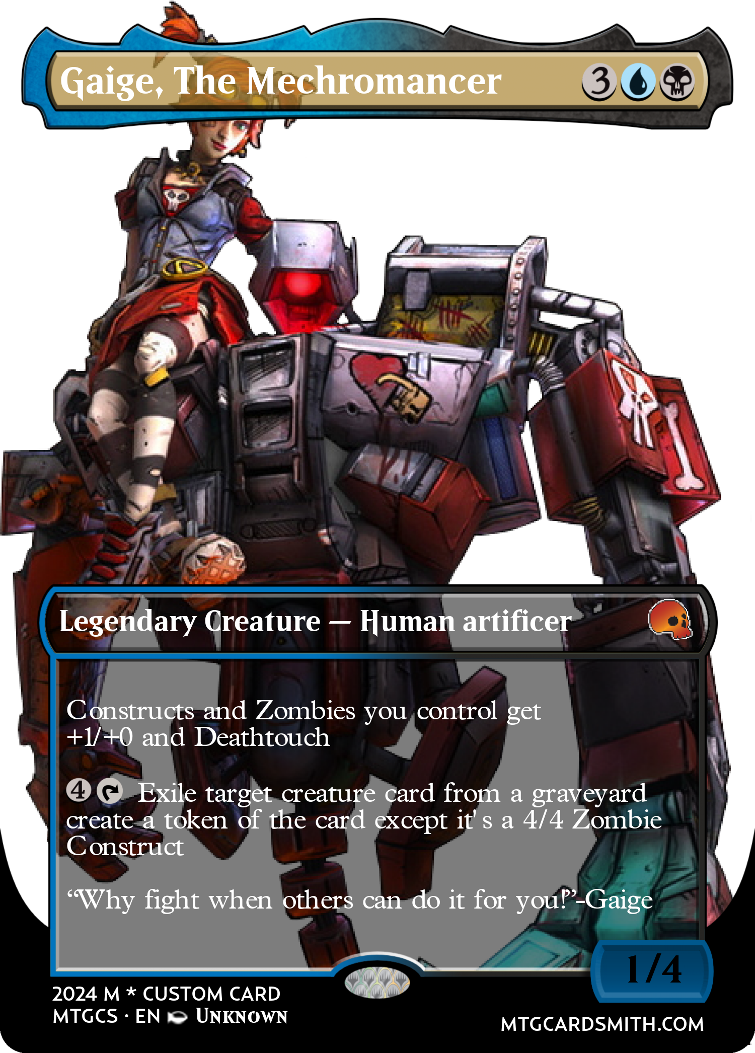 Gaige, The Mechromancer by Holybiscuit730 | MTG Cardsmith Gaige, The Mechromancer by Holybiscuit730 | MTG Cardsmith