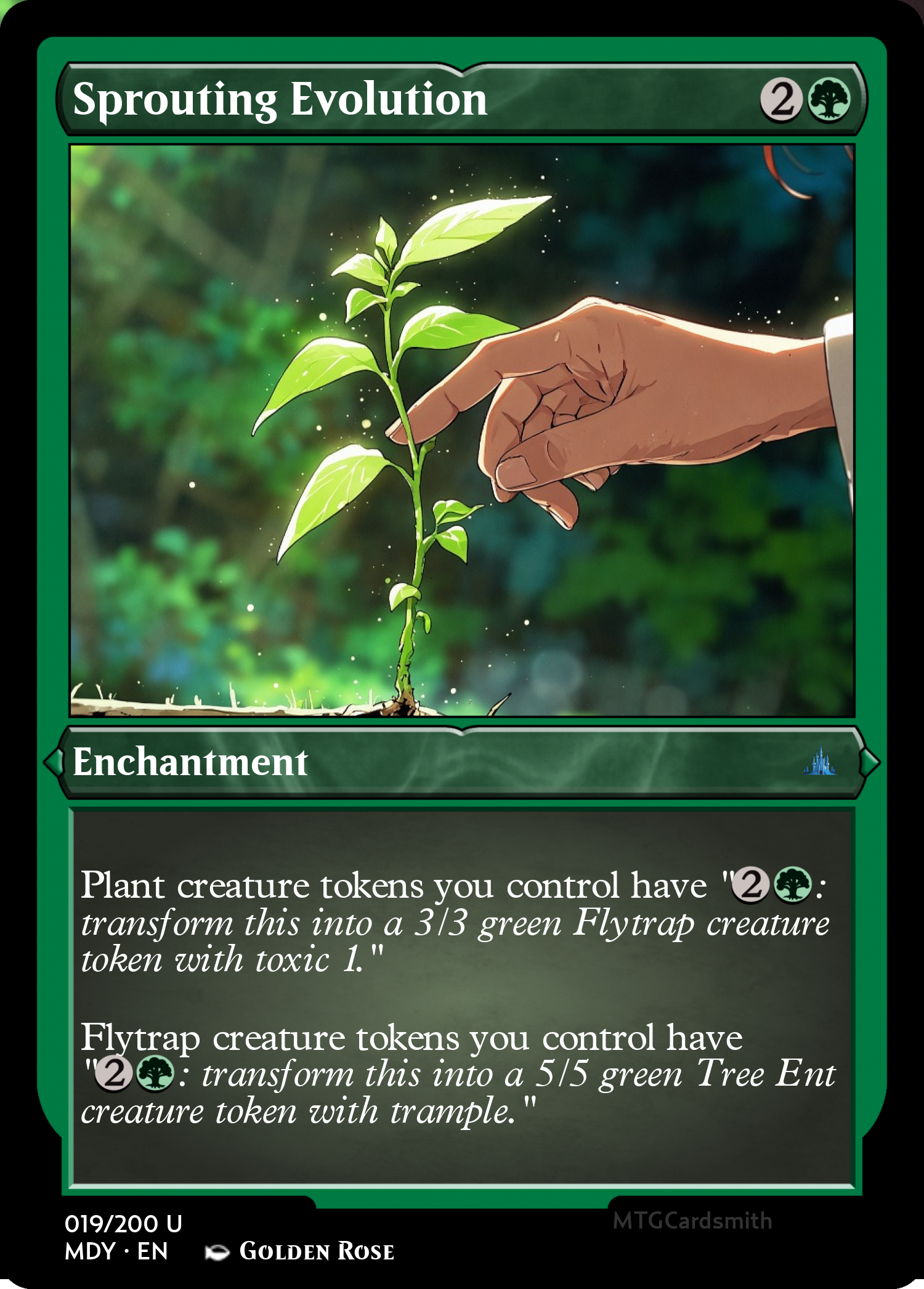 Sprouting Evolution